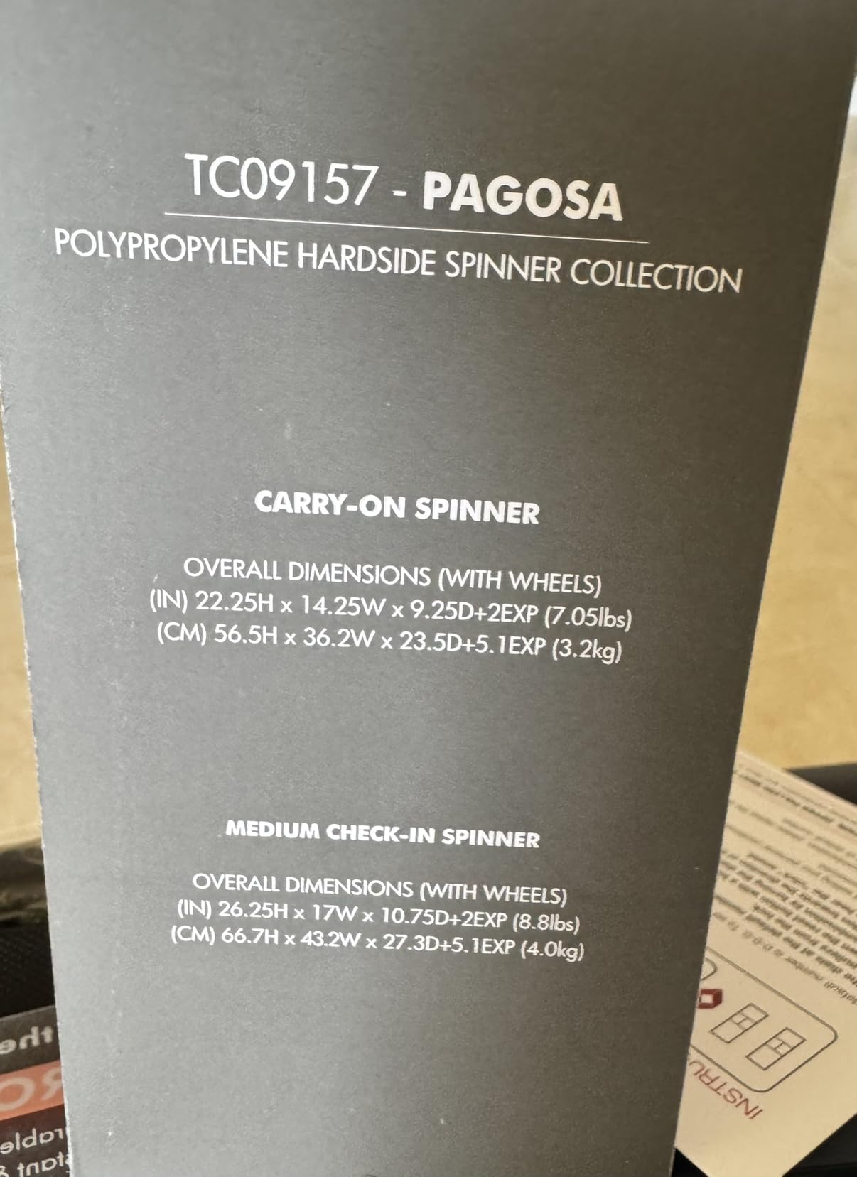 Traveler's Choice Pagosa Hardshell Expandable Luggage with Spinner Wheels, Latte Beige, 2-Piece Set (22/27) customer photo 1