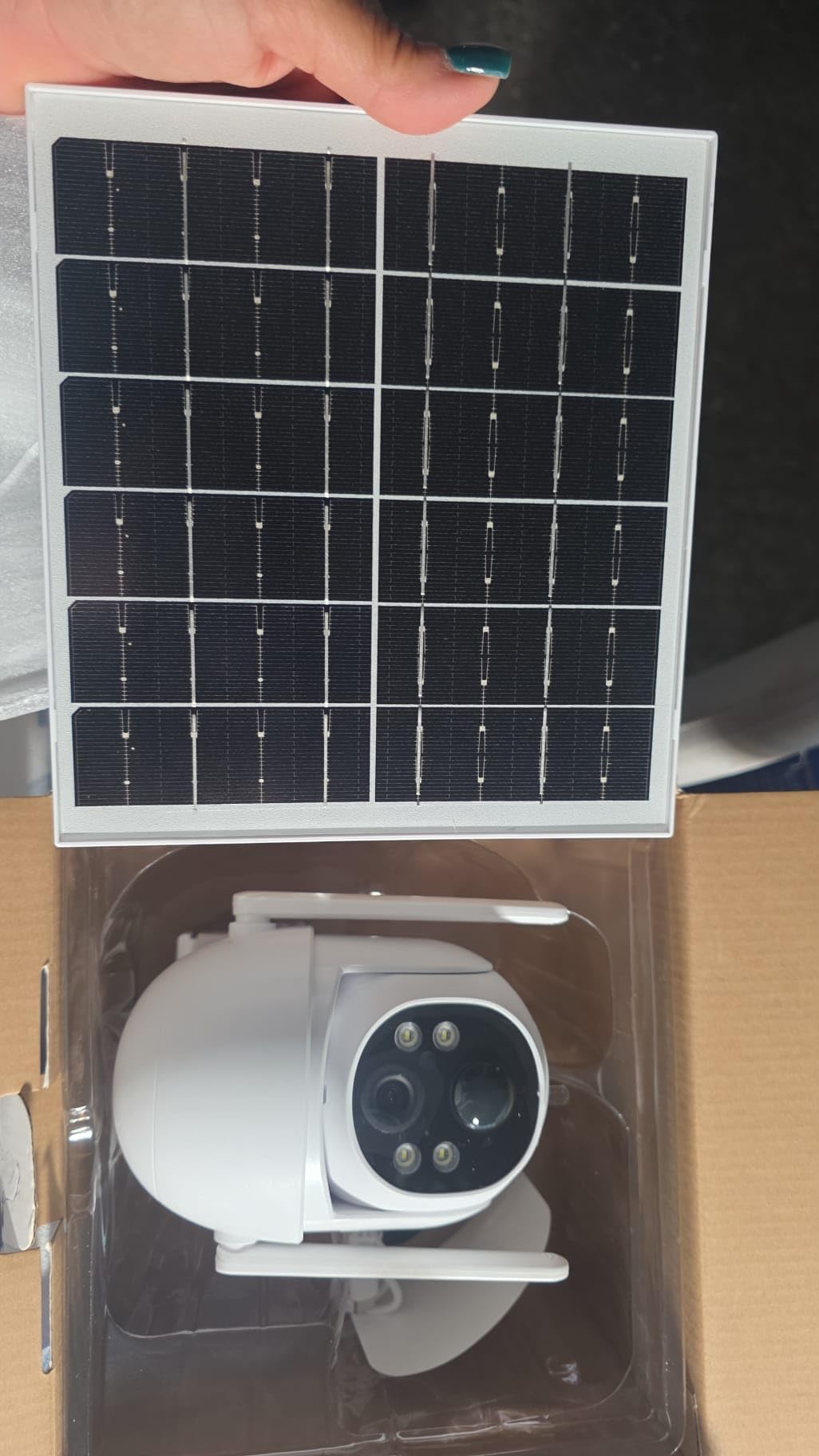 SANSCO 4G LTE Cellular Solar Security Camera, No WiFi, No Monthly Fee, 64GB | Lifetime Free Data, 2K Wireless Outdoor CCTV Surveillance, Color Night Vision, 2-Way Audio, PIR Detect, PTZ 360°, TUYA APP customer photo 1