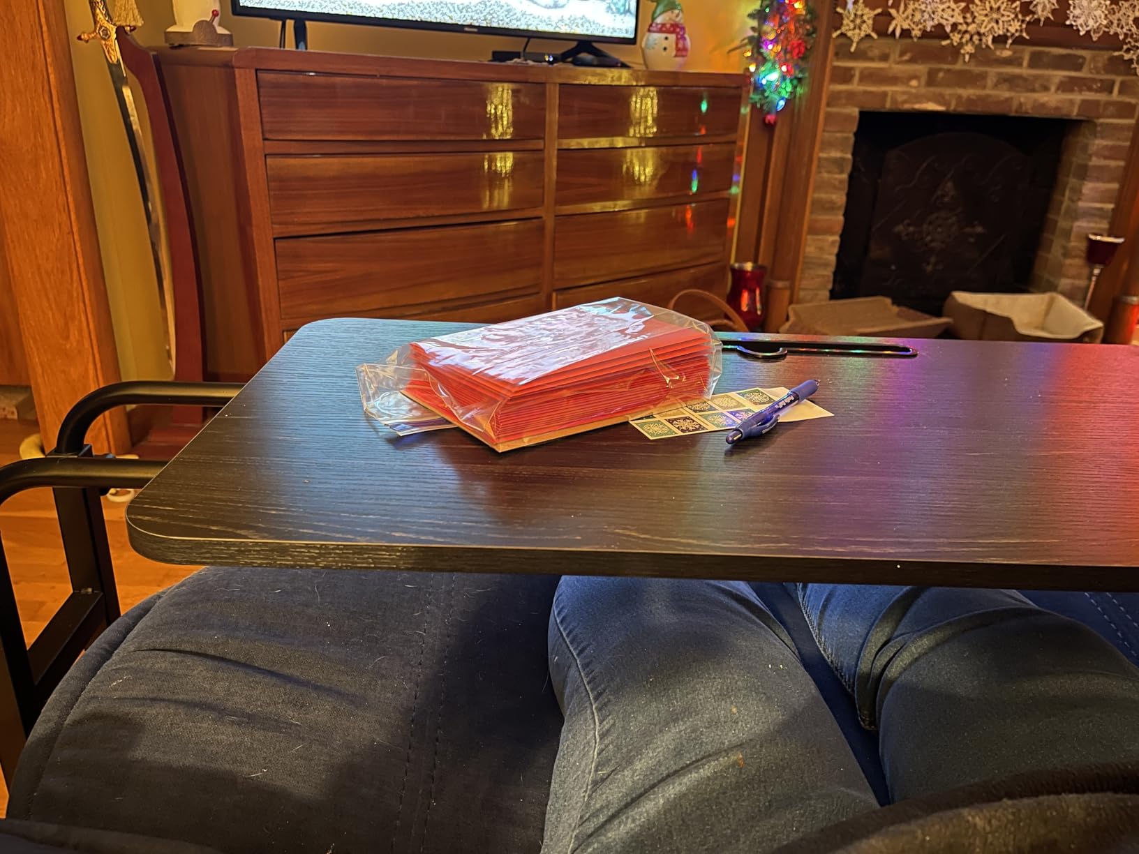 LINGMI Recliner Table, Overbed Table with Wheels Adjustable Height and Length Over Bed Desk, Hospital Heavy Duty Metal Leg Laptop Stand Tray customer photo 1