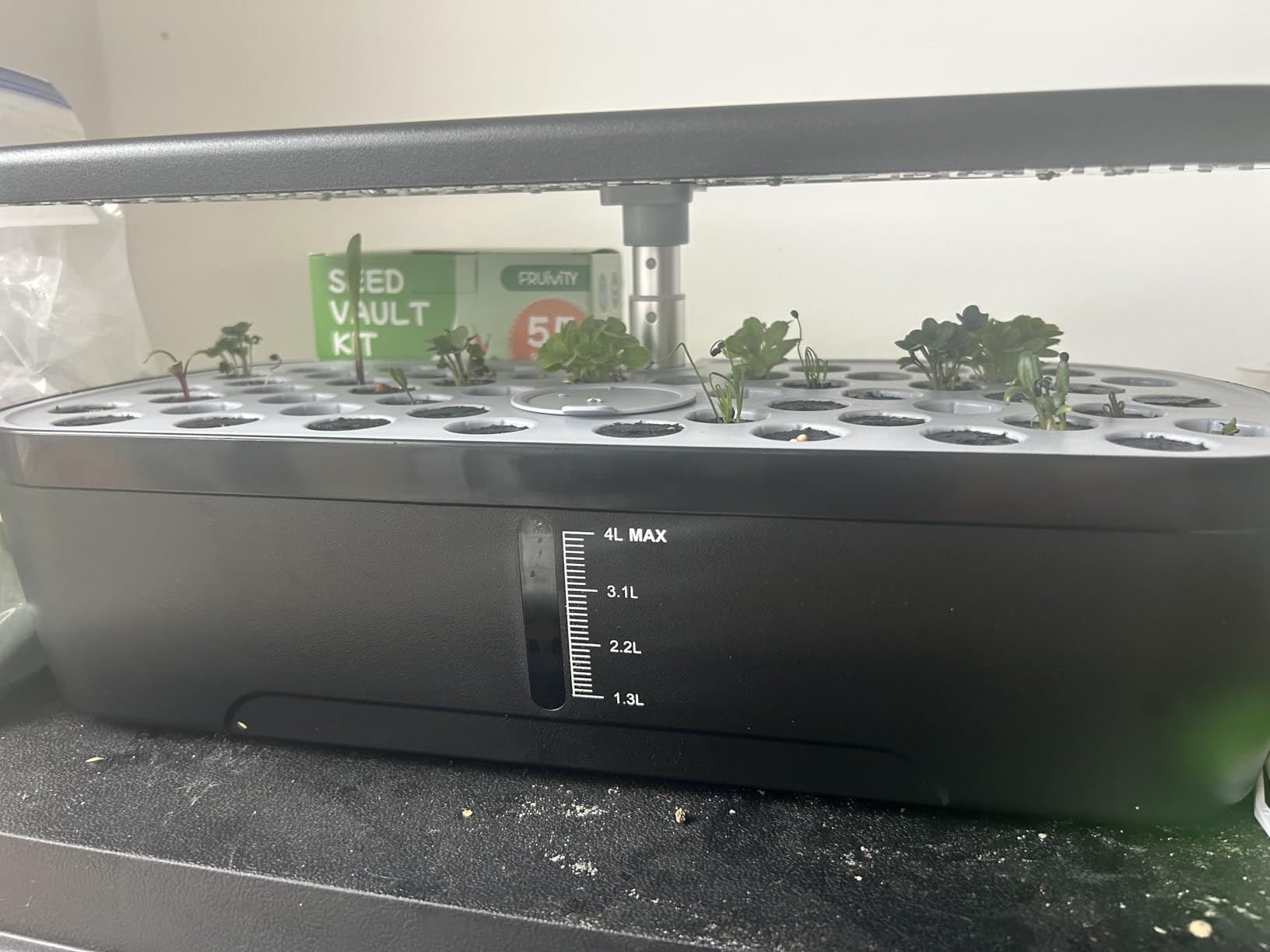 52 Pods Smart Hydroponics Growing System Indoor Herb Garden with Auto Timer | 24W Full-Spectrum Grow Light, 4L Water Tank, Quiet Pump, Height Adjustable, Great for Herbs Veggies in Kitchen & Office customer photo 2