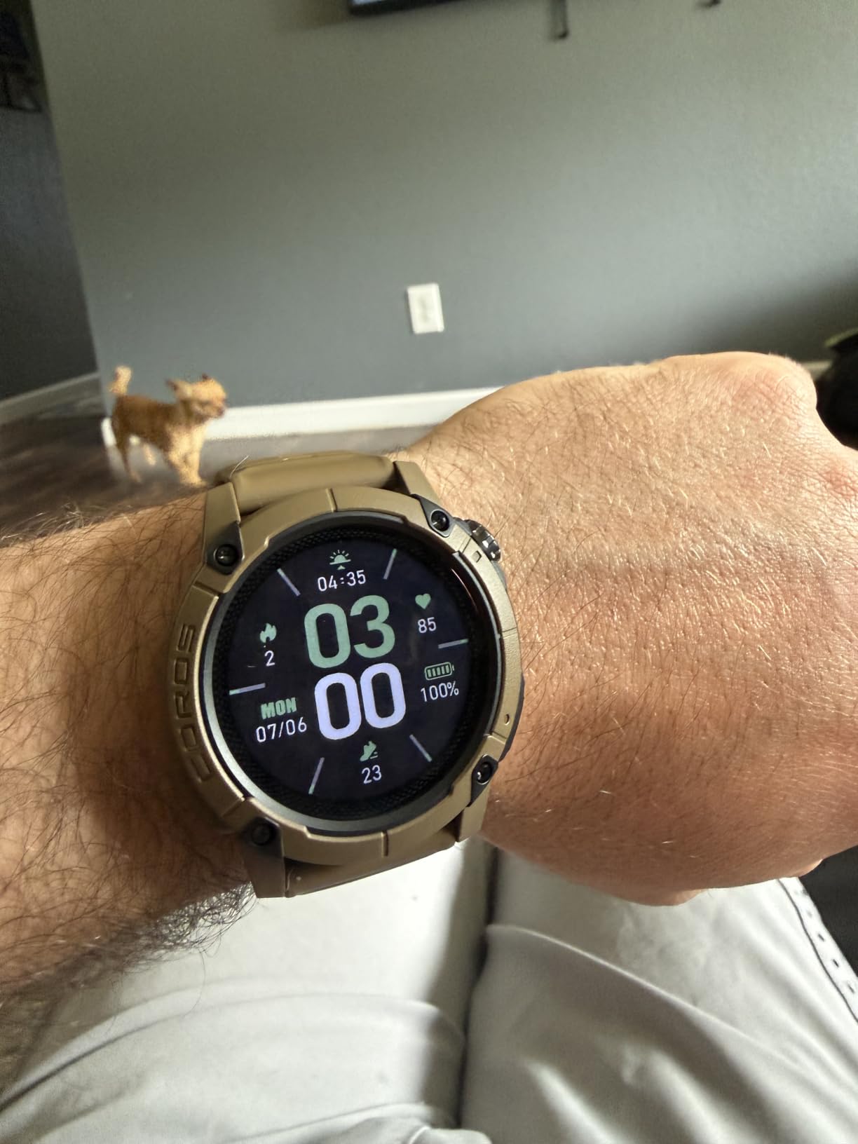 COROS Nomad GPS Outdoor Watch, 22-Day Battery Life, Fishing - Green | Global Maps with Turn-by-Turn Navigation Voice-Pin Adventure Journal, Fishing Modes with Tides & Catch Logging customer photo 1