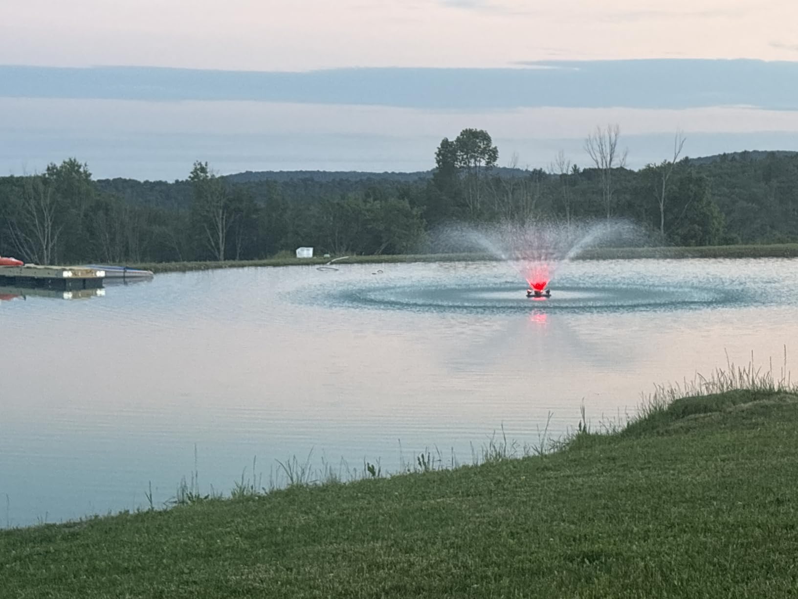 RELIY Pond Fountain Aerator, 1HP 110V 15000 GPH Fountain Pump, Fully Automatic Powerful Lake Floating Fountain, 100 FT Power Cord, 2x100 FT Traction Rope, Pond Fountains For Large Ponds customer photo 1