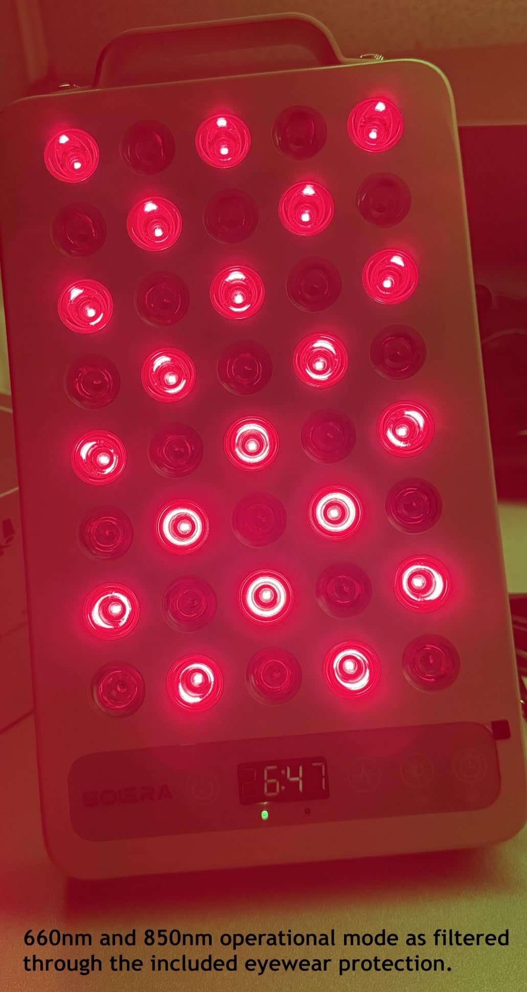 SOLRA SR40 Red Light Therapy Panel with Magnetic Mount & Floor Stand, 660nm 850nm Near Infrared LED Light Lamp for Face & Body, 200W Dual Chip, Adjustable Height, Low EMF, Timer, Home Use customer photo 2