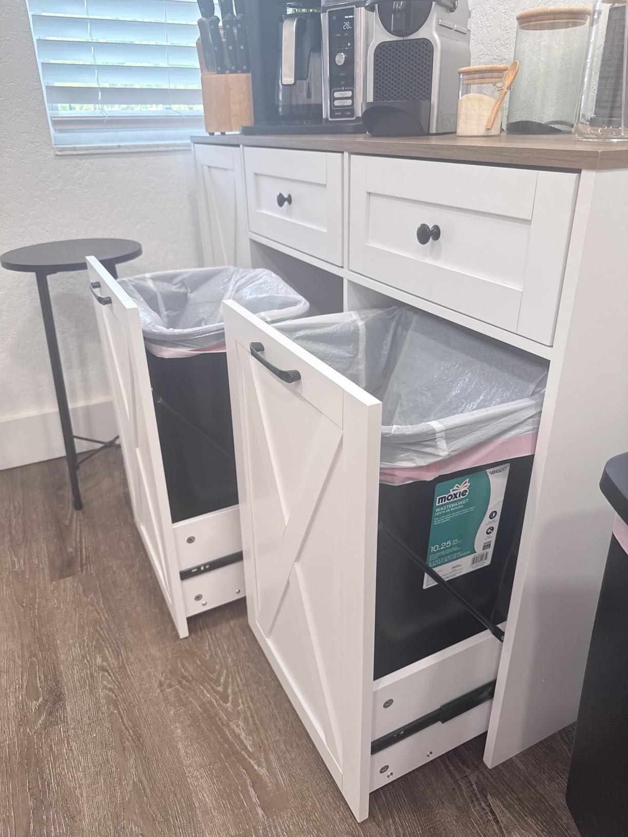 HOSTACK 12.5 Gallon Trash Can Cabinet, 47