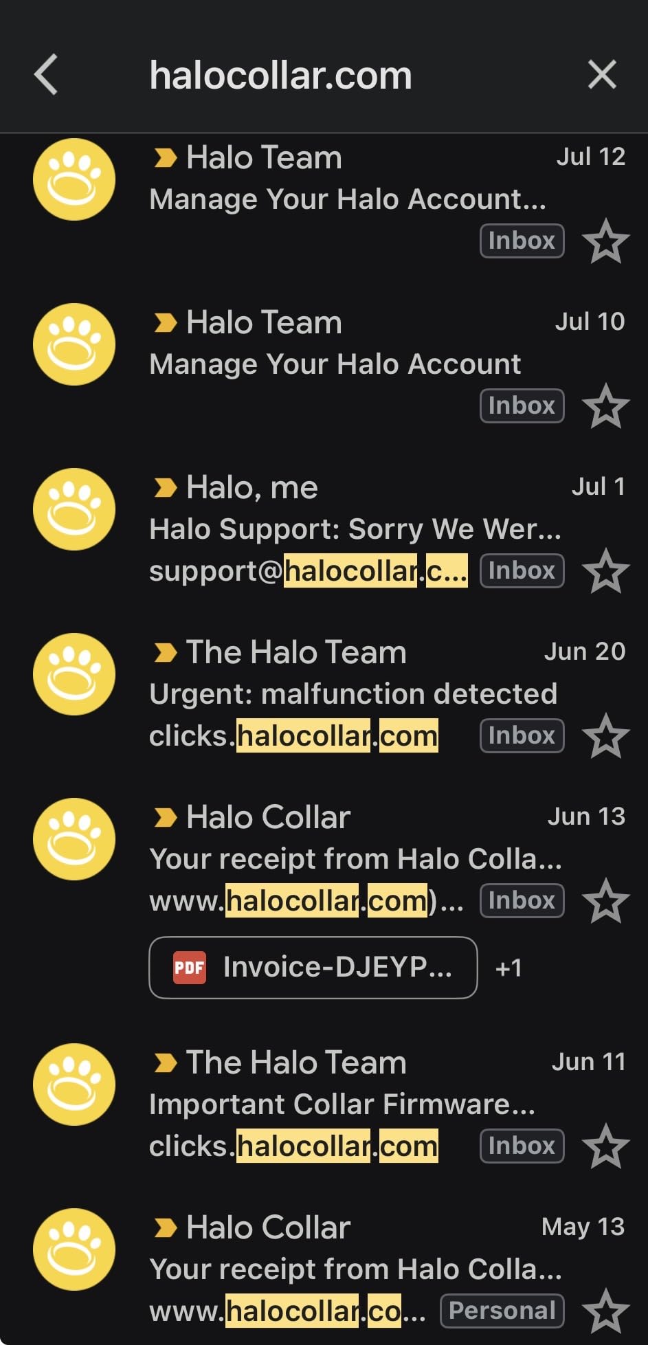 Halo Collar 5 Wireless Dog Fence & GPS Dog Collar, Keep Your Dog Safely Contained Outdoors with App-Controlled Boundaries and Real-Time Tracking, One Size, Midnight customer photo 1