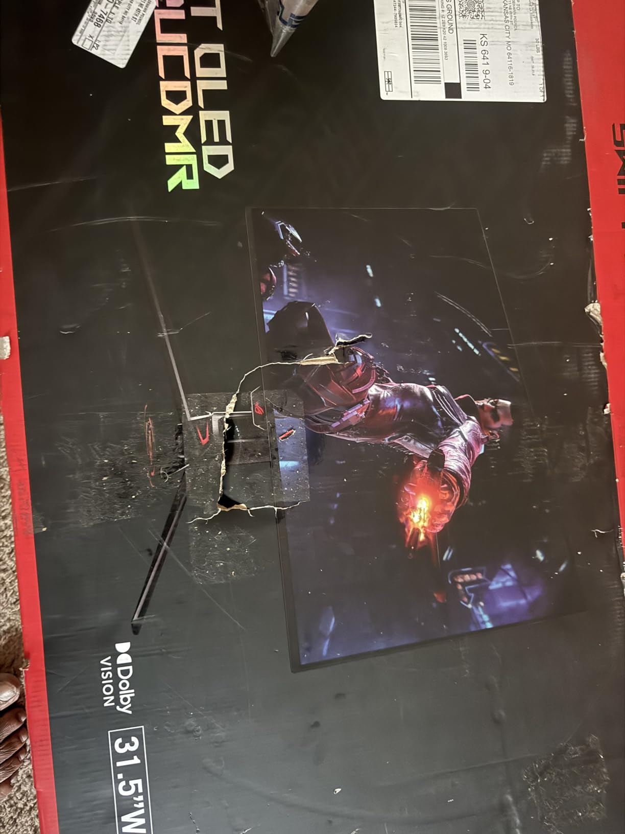 ASUS ROG PG32UCDMR 32 Inch 4K 240Hz OLED Gaming Monitor QD-OLED | OLED Care Pro, 0.03ms, G-SYNC Compatible, USB-C 90W, DisplayWidget Center, 99% DCI-P3, true 10-bit, for PS5 and Xbox customer photo 1