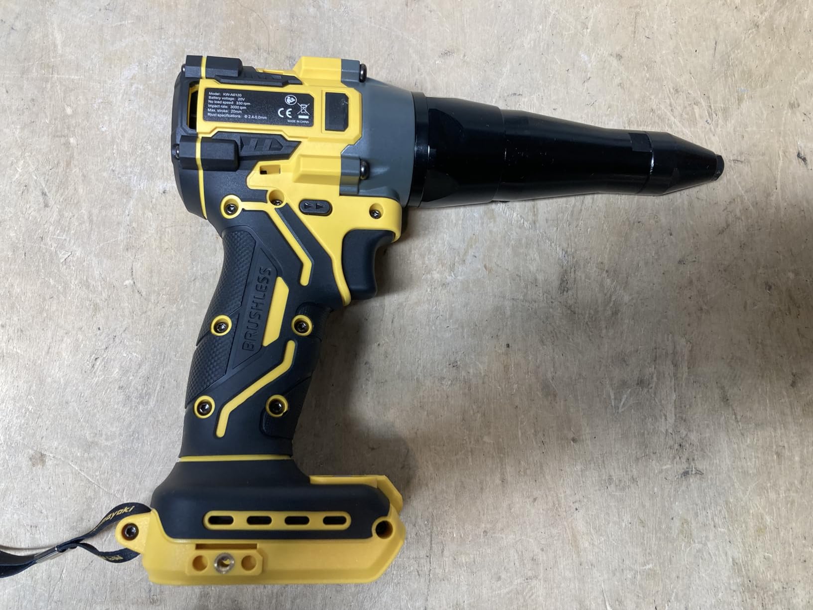 Cordless Rivet Gun Compatible with Dewalt 20V 60V MAX Battery, Tool Only | 2248Lbf Electric Brushless Blind Riveter Tool, Pop Rivet Tool, Heavy Duty Automatic Riveter for 1/8