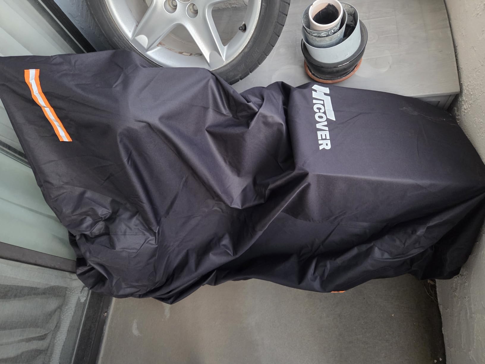 Upgraded 1200D Snowblower Covers Waterproof, Zipper & Reflective Strips | Hicover Snow Blower Cover Universal Fit for EGO, Honda, Ryobi, Cub Cadet, Ariens, Troy Bilt, Snow Joe, Toro and PowerSmart customer photo 1