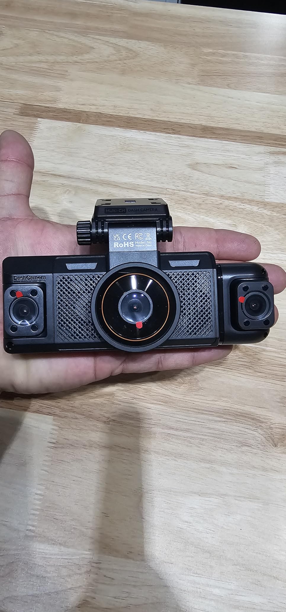 IIWEY N6 360° Dash Cam 4 Channel, Free 128GB Card, 8 IR Lights Night Vision | 5.8G WiFi-6 (up to 20MB/s) with App, 24/7 Parking Mode, FHD Front & Rear Inside Dash Cam for Car, 3.16