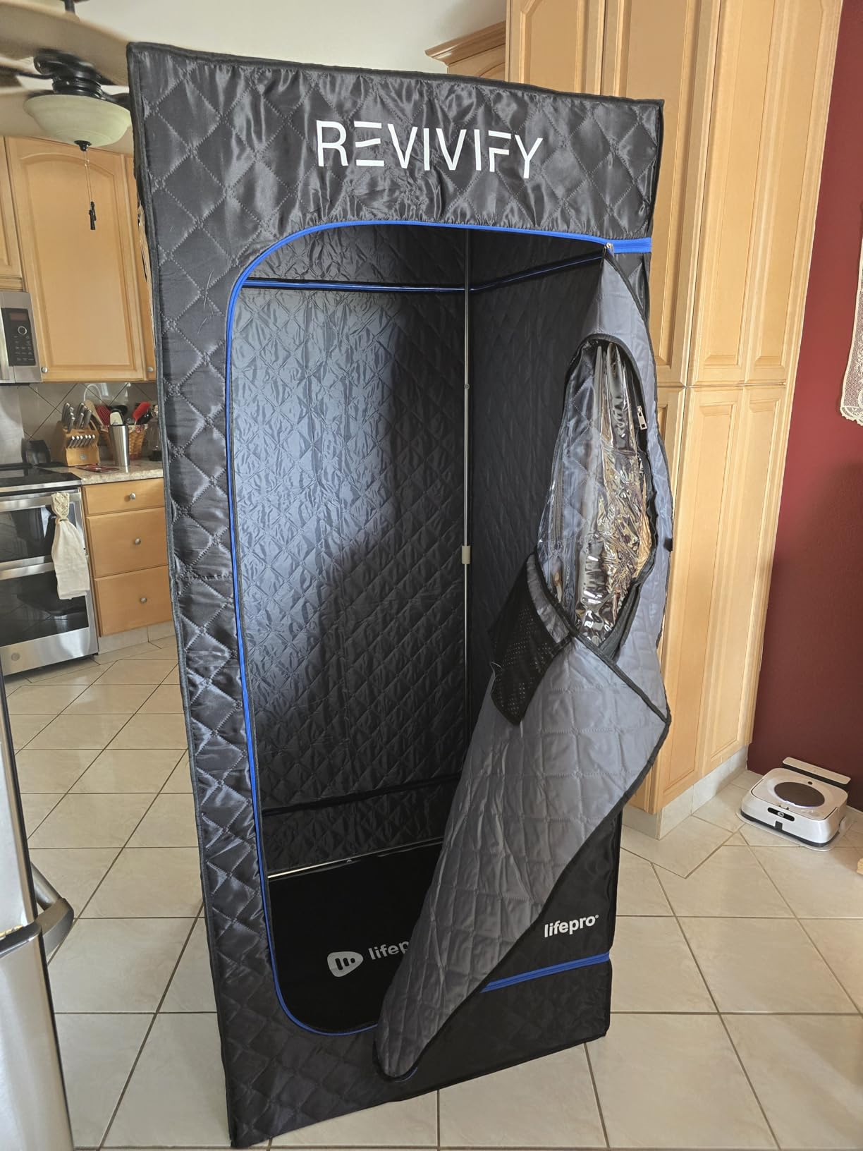 LifePro Revivify Deluxe Portable Sauna for Home with Red Light Therapy - Easy-to-Use Portable Infrared Sauna for Home - 2.6L Steamer & 6 Essential Oils customer photo 1