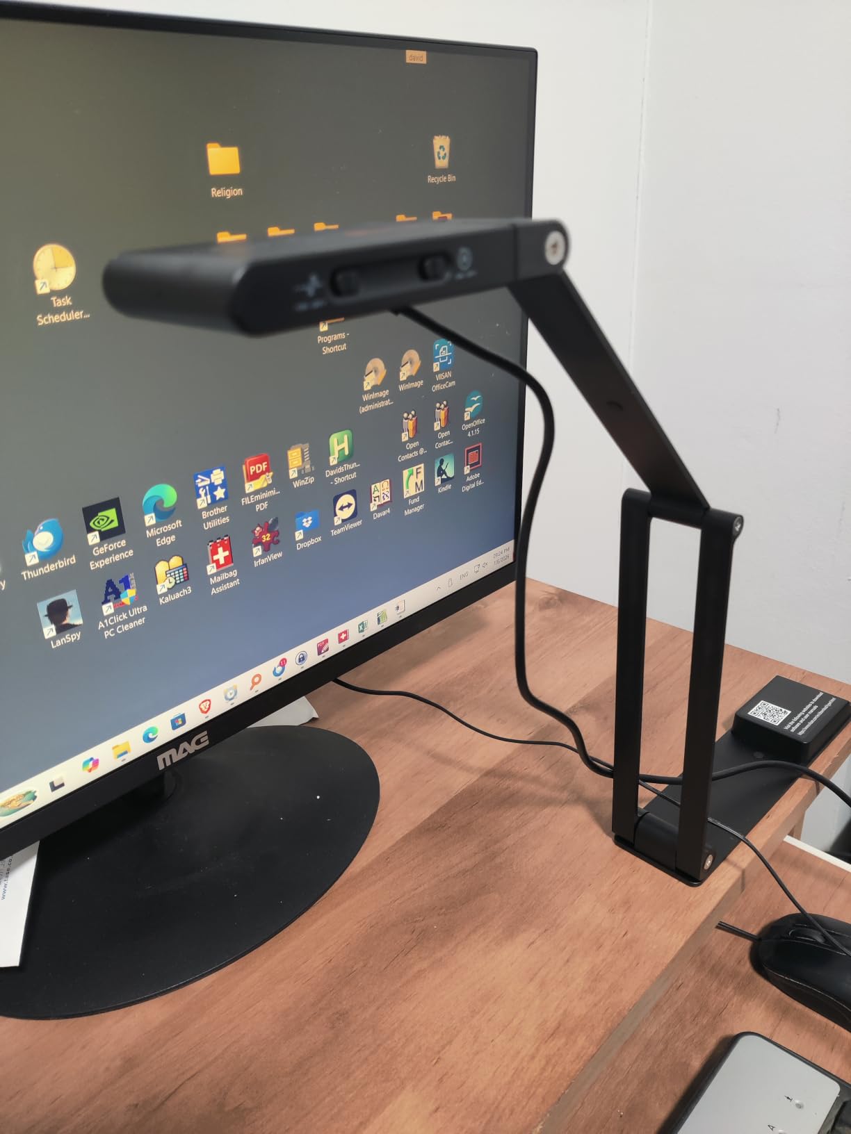 VIISAN VS13AM 4K Document Camera for Desktop, Document Scanner with OCR, Overhead Camera for Papers, Books, Receipts, Cards and Small Objects, Clear Close-Up Capture for Office, Home and Presentation customer photo 1