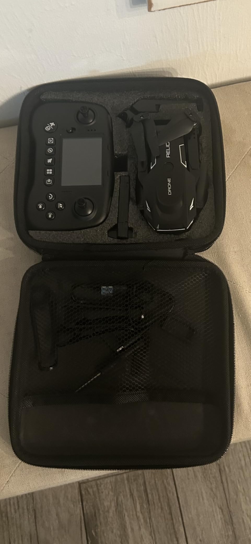 Drone with Camera - Drone with Screen on Controller for Beginners, Foldable Remote Control Quadcopter with Gesture Control, 3D Flip, One Key Start, Emergency Stop, 2 Batteries, Easier to use customer photo 1