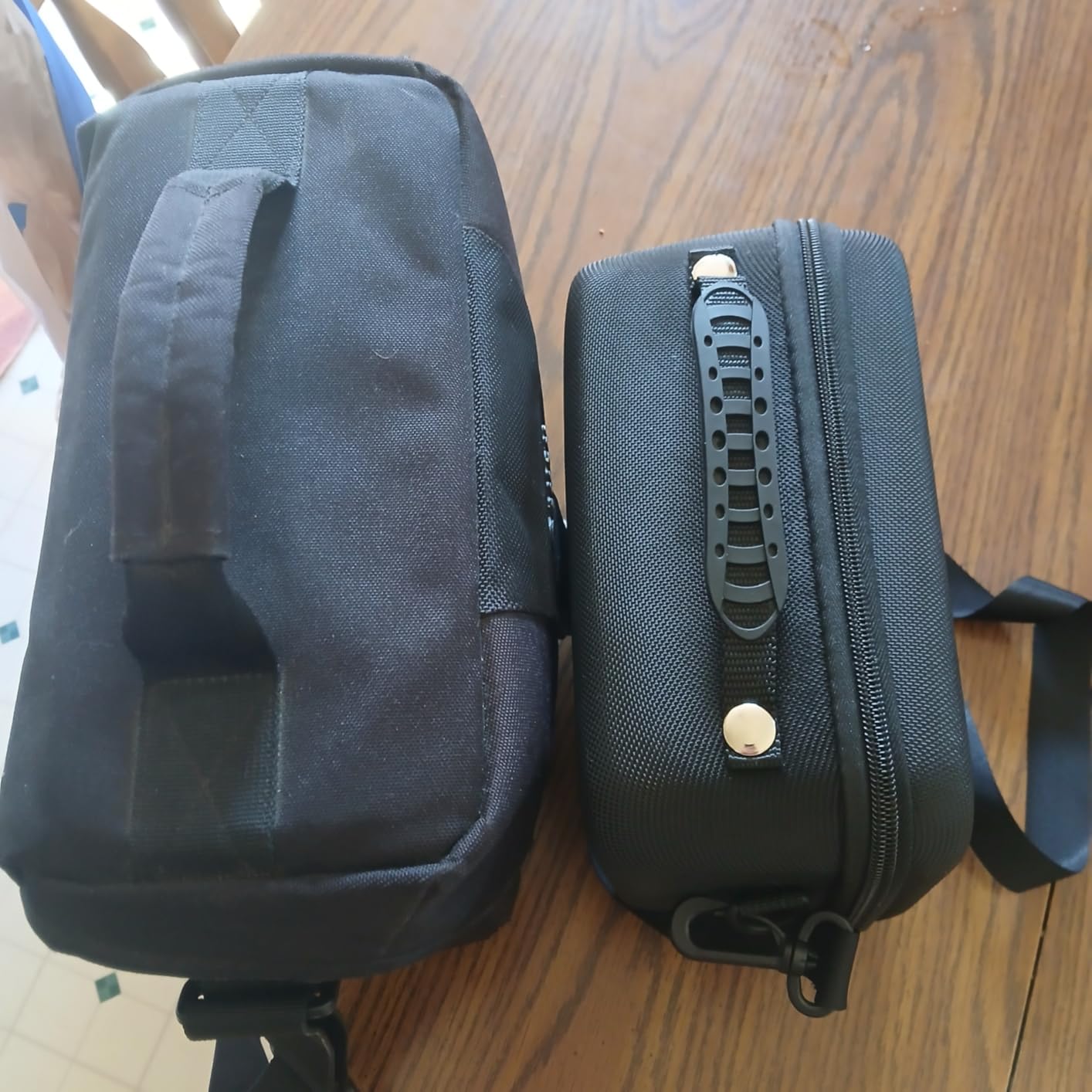 Hard Shell Camera Case Compatible with Canon EOS Rebel T7/R50/R100 and More DSLR and Mirrorless Cameras - Portable Travel Bag with Adjustable Dividers, Mesh Pocket and Shoulder Strap (Black) customer photo 1