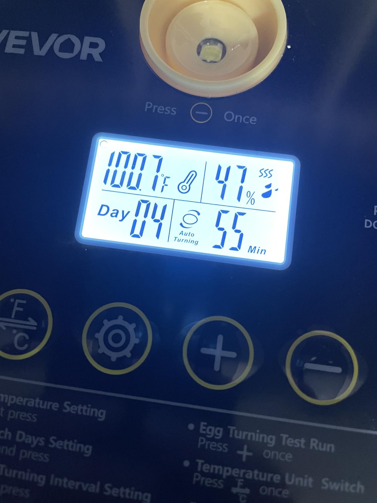 VEVOR 12 Egg Incubator, Automatic Egg Turner with LED Candler, Temperature & Humidity Control, 360° View Clear Window, Poultry Eggs Incubator for Home Farm, Hatching Chicks Ducks Goose Quail customer photo 2