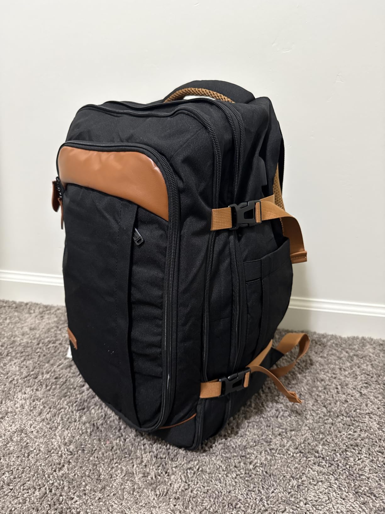 Vancropak 40L Carry on Backpack, Flight Approved Expandable Bag for Travel | 17.3