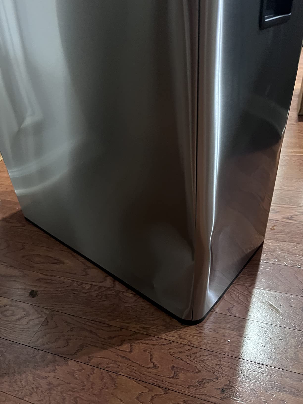 SONGMICS Trash Can, Double Compartment Garbage Can, Stainless Steel, 2 X 8 Gallon (2 x 30 L) for Recycling, with 15 Liner Bags, Soft-Close Lids, Removable Buckets, Silver ULTB160EZ01 customer photo 1