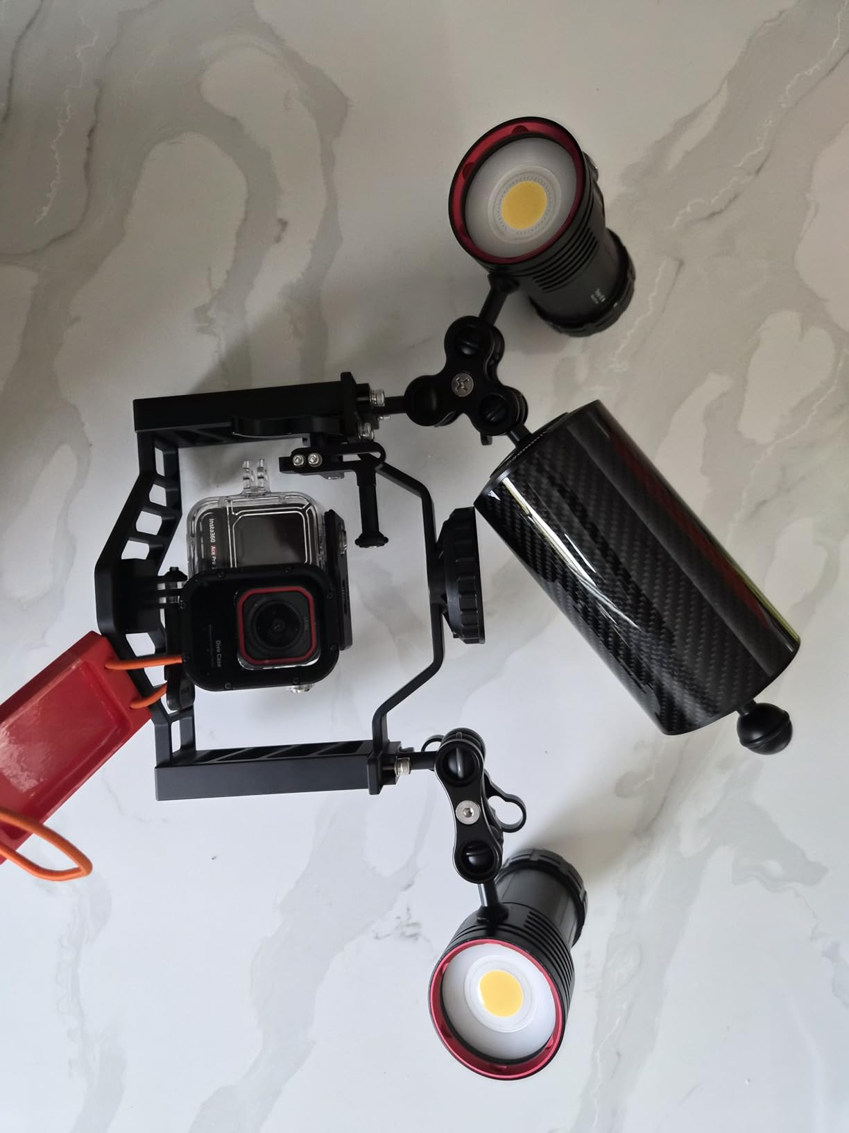 Luxagram D80mm 10'' Carbon Fiber Buoyancy Arm, Buoyancy Provided 870g customer photo 2