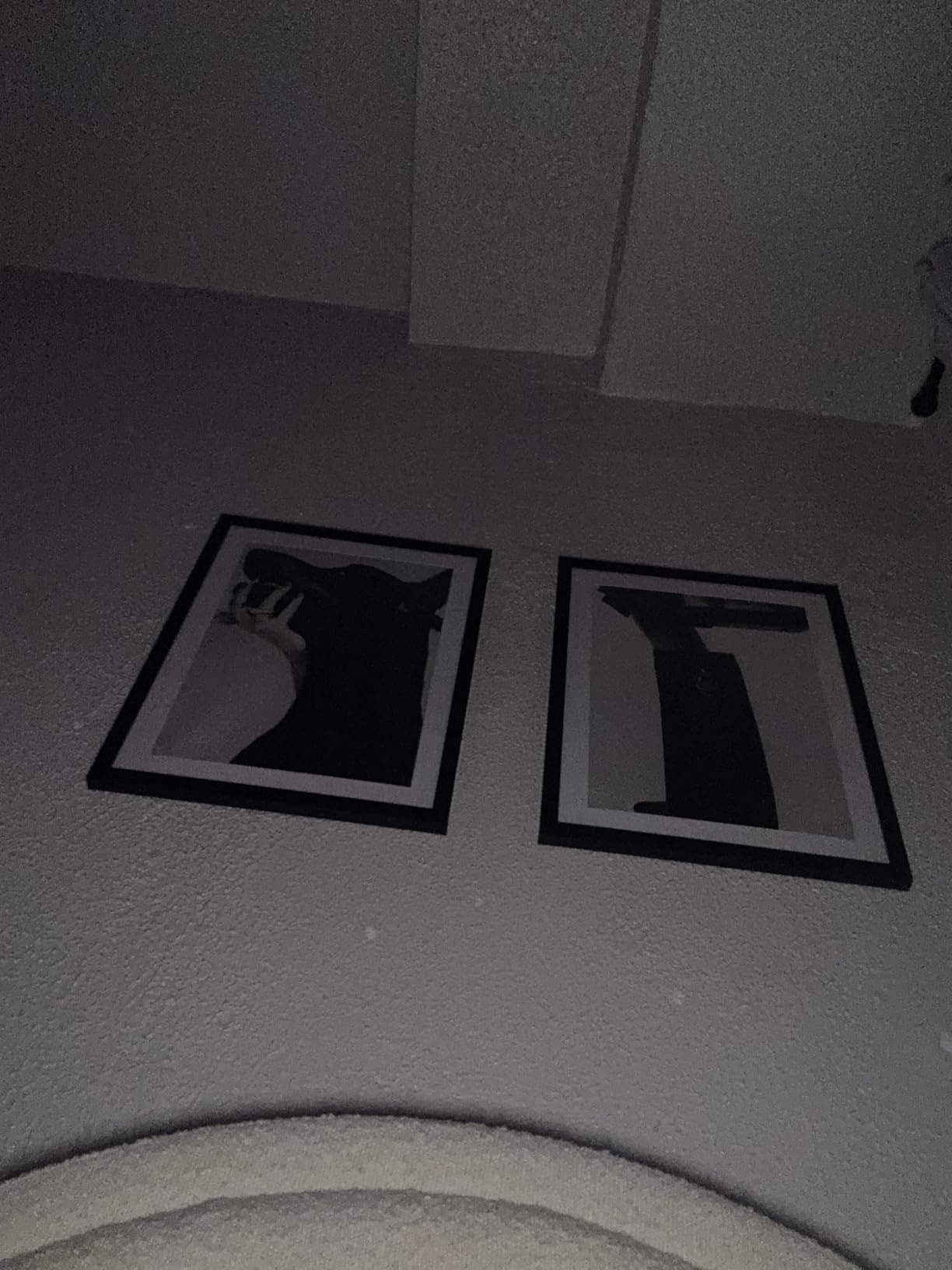Black and White Fashion Wall Art Set of 3, Framed Canvas Prints with Solid Wood Frame, Modern Vogue Photography Wall Art, Acrylic Covered Picture Painting 12x16IN customer photo 1