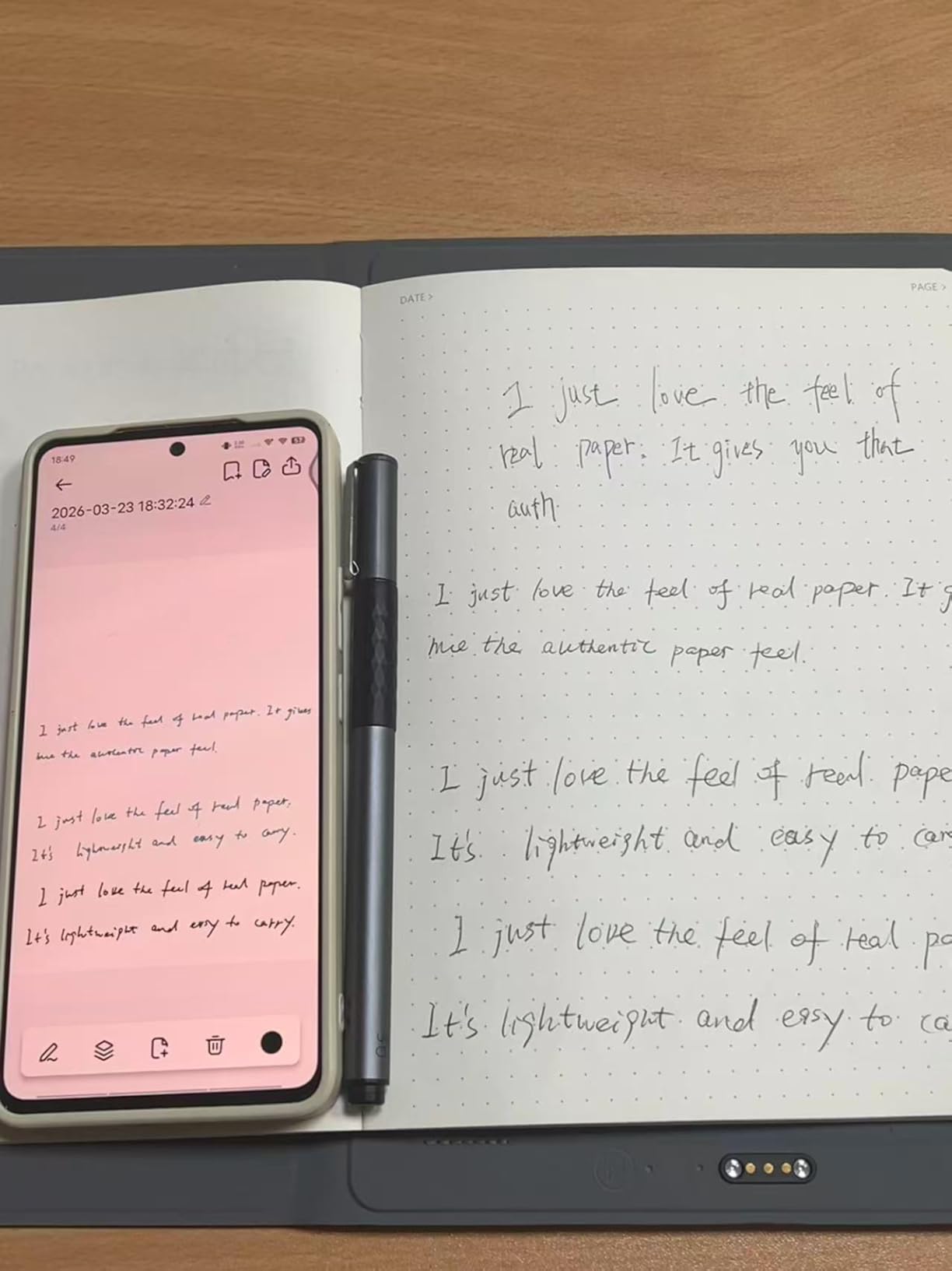 XPPen Note Plus Digital Notebook with Pen Syncs to Phone, Bluetooth Writing Tablet for Students, Wireless Smart Notebook for Sketching, Note-Taking, Digital Art & Meeting, Drawing Tablet customer photo 1