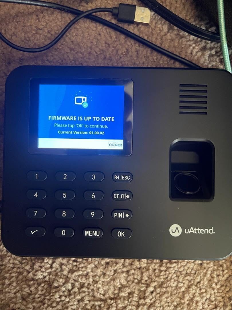 RE2000 Biometric Time Clock for Employees - Fingerprint + PIN Punching, Wi-Fi Cloud Time & Attendance System with Offline Storage, Payroll-Ready - Small Business Time Tracking customer photo 2