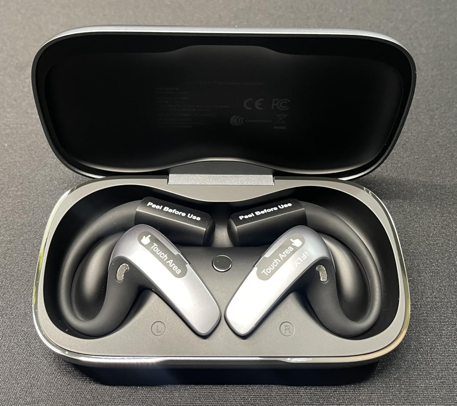 iflytek AI Translation Earbuds, Bone-Conduction Real-Time Translator | 60 languages, 116 accents, offline mode, 3-mic pickup, calls, meetings, media, open-ear Hi-Res sound for business travel. customer photo 1