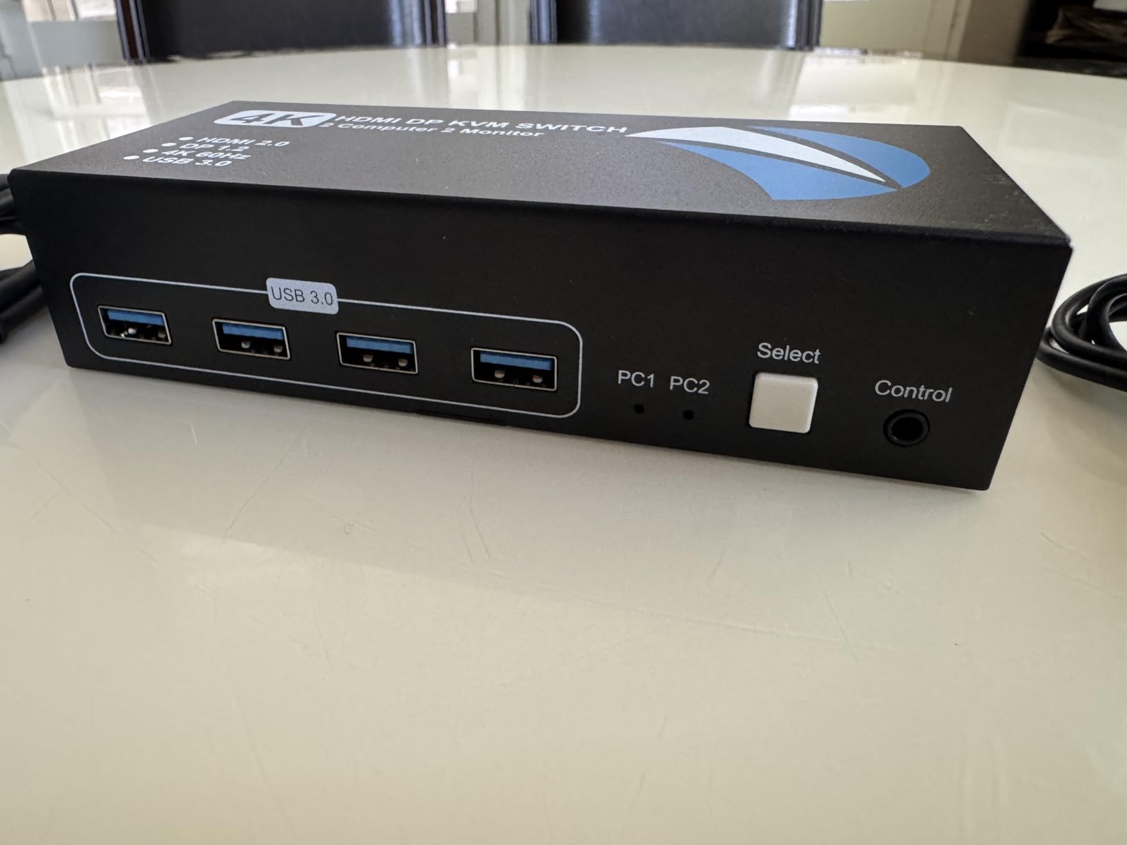 HDMI DisplayPort KVM Switch 2 Monitors 2 Computers, 4K@60Hz Dual Monitor KVM Switches HDMI DisplayPort for 2 Computers Share 2 Monitors and 4 USB Devices for Keybord Mouse Printer Hard Drive customer photo 2