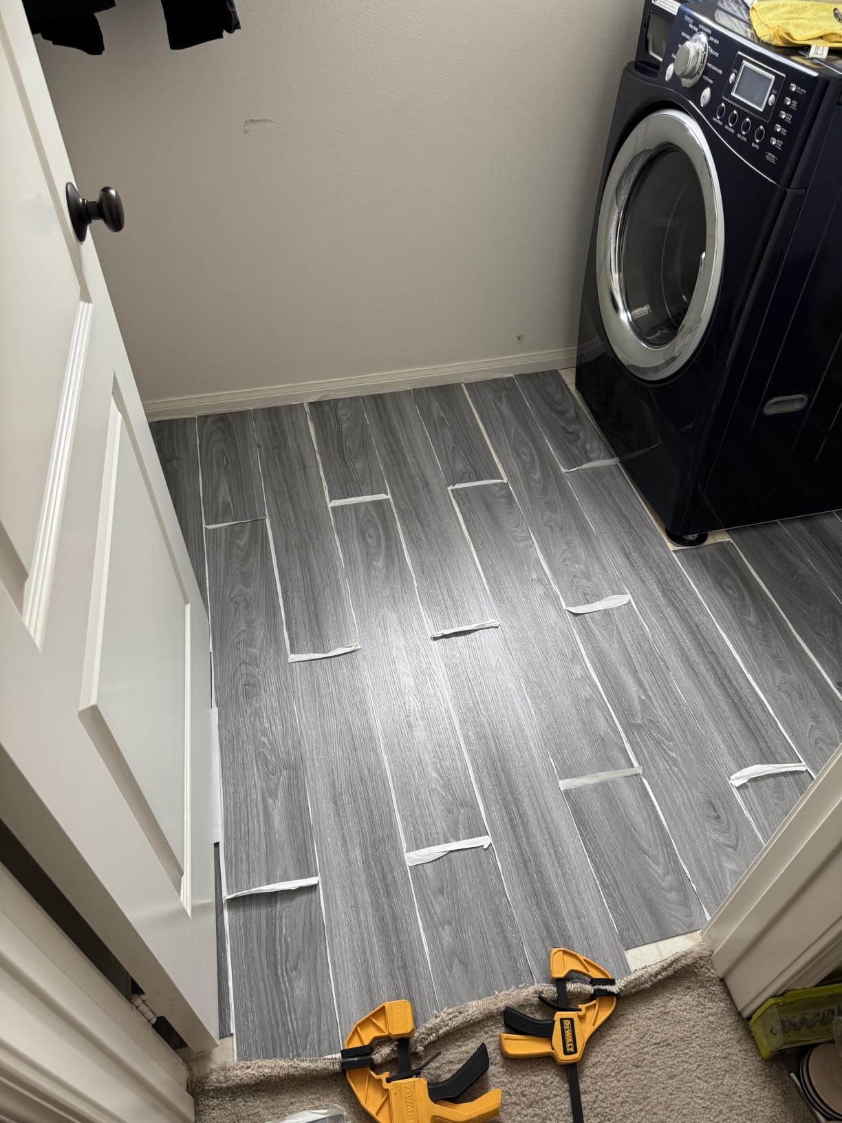 RORA Peel and Stick Floor Tile, 36-Pack 54 SF, Wood Plank Waterproof Vinyl | Self-Adhesive, Removable Floor Tiles for Living Room, Bedroom, Kithen, Bathroom, Basement, DIY Home Decor customer photo 2