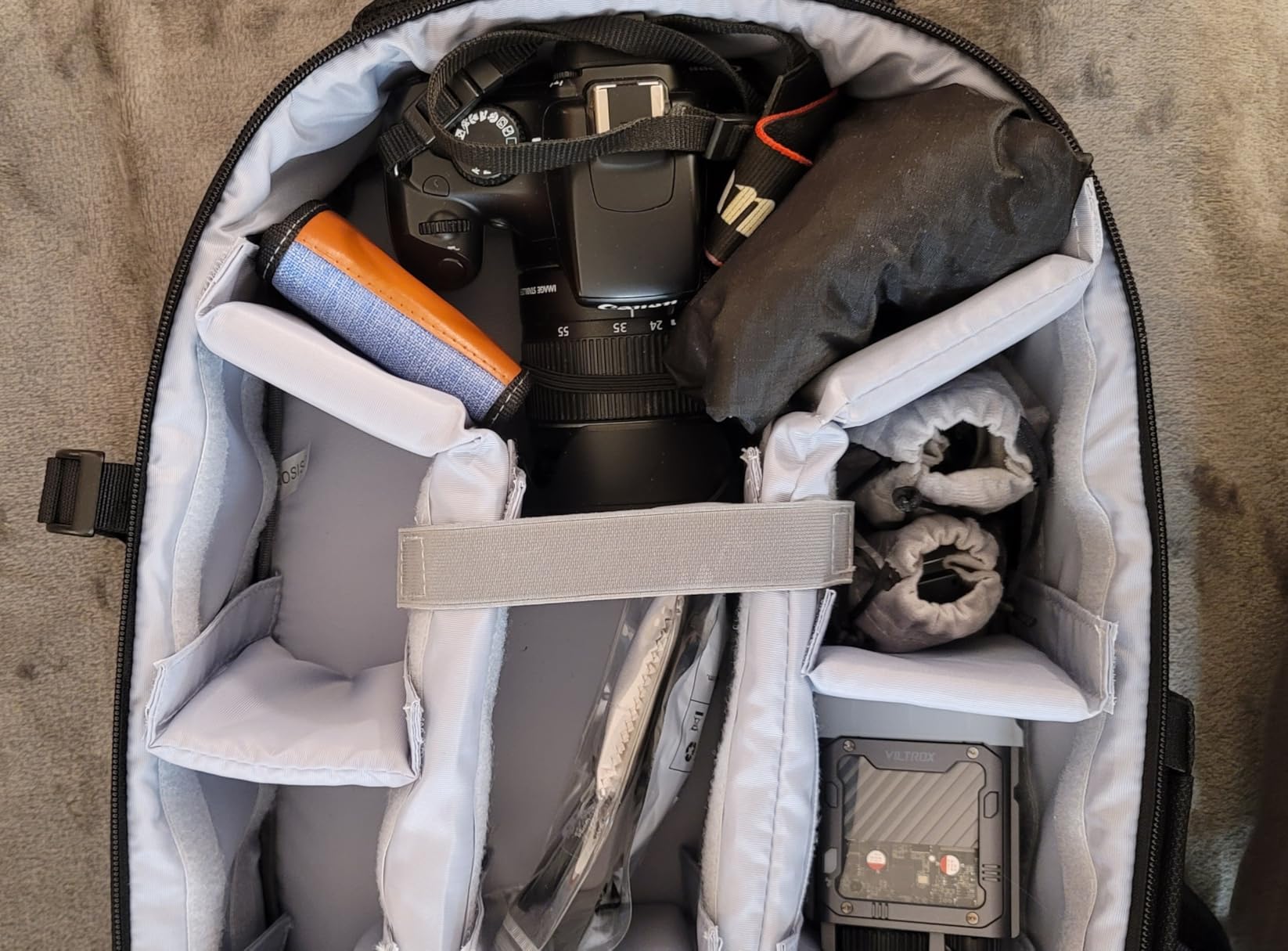 MOSISO Camera Backpack, Camera Bag DSLR/SLR/Mirrorless Photography Backpack | Tripod Holder & 15.6 inch Laptop Compartment & Rain Cover Compatible with Canon/Nikon/Sony/DJI Mavic Drone, Black customer photo 1