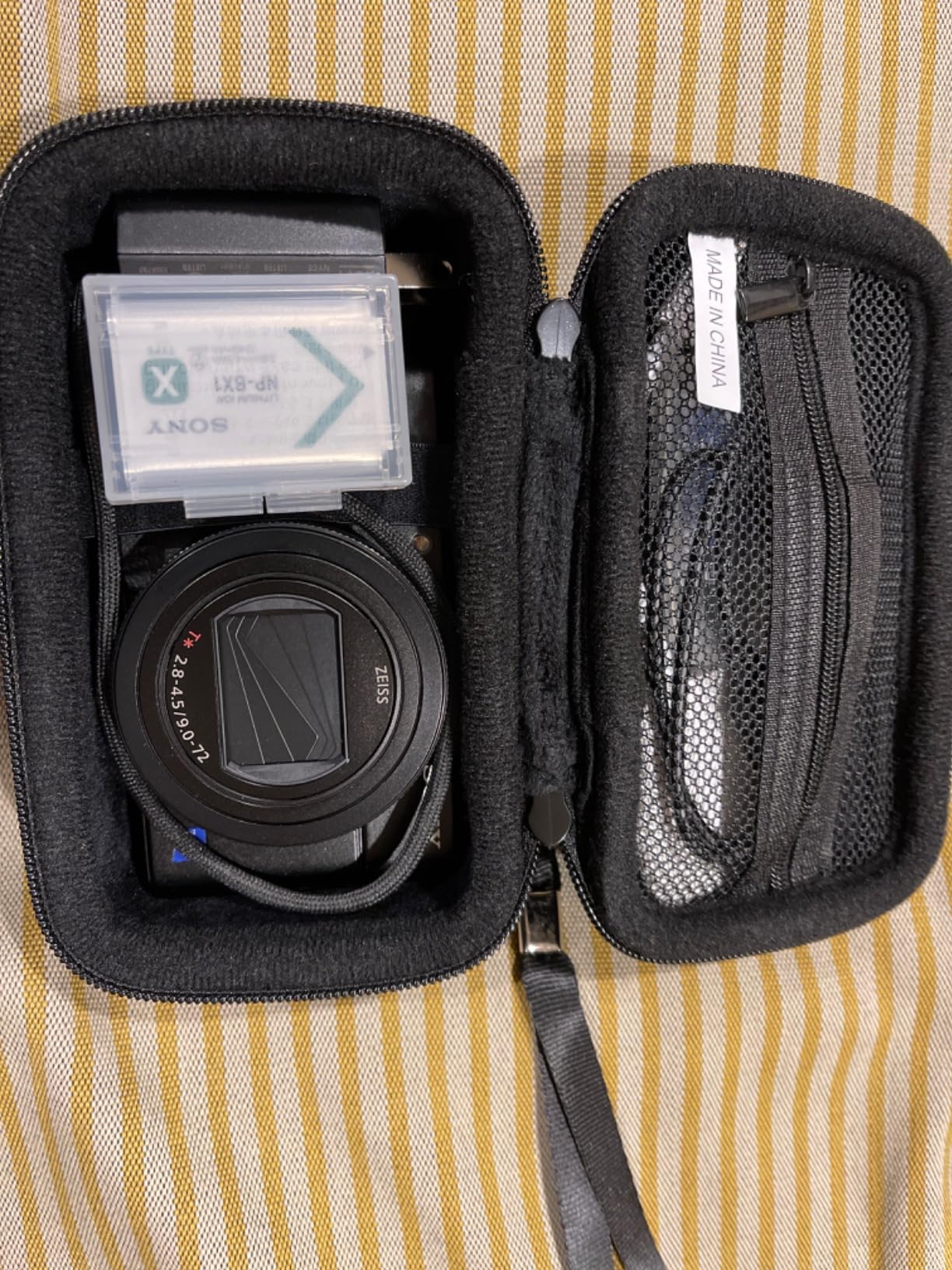 Canboc Carrying Case for Sony RX100 VII/ RX100 VI/ RX100 V/ RX100 IV/ RX100 III Compact Digital Camera, Point and Shoot Vlogging Camera Bag, Zipper Mesh Pocket fits USB Cable, Batteries, Brown customer photo 1