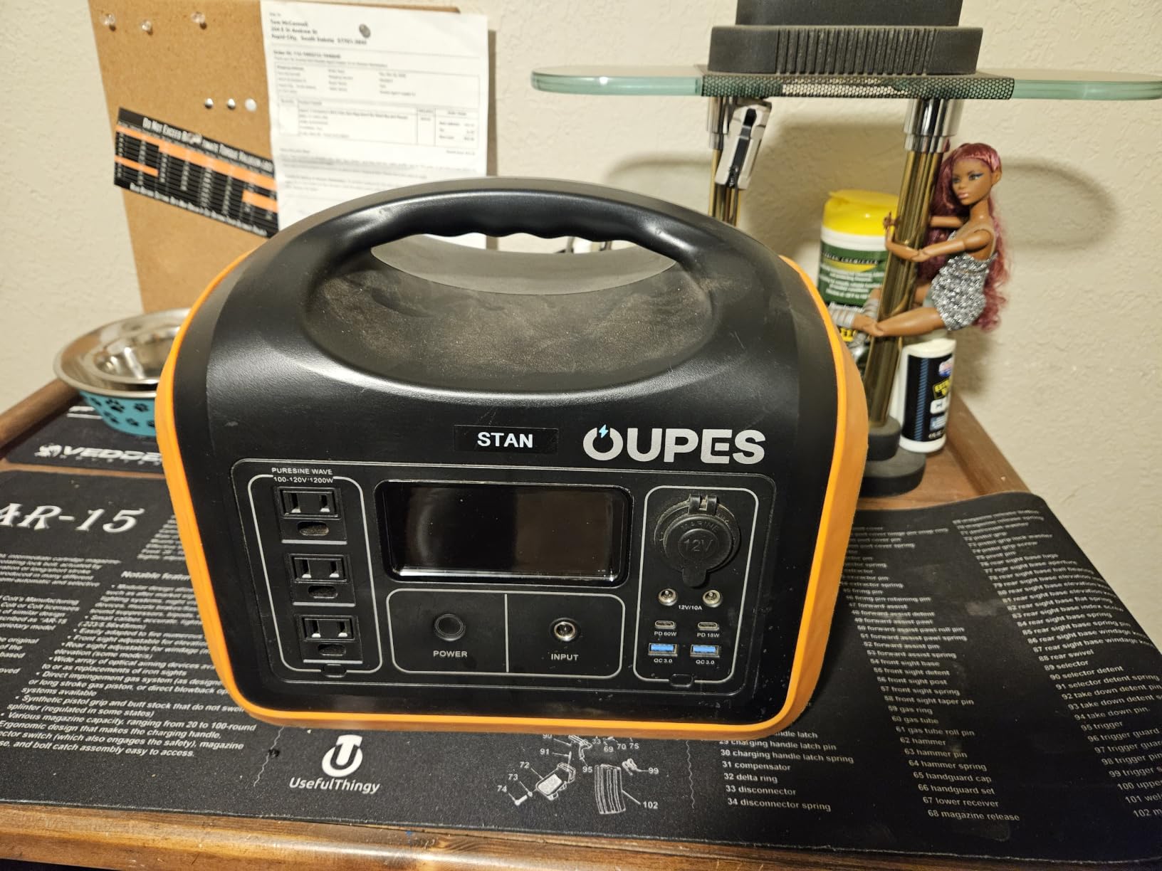 OUPES Mega 1 Lite Portable Power Station 1024Wh 2000W (4500W Surge) | LiFePO4 Battery, UPS Backup, 46 Mins Full Charge, Built-in MPPT, 9 Ports, 140W PD, QC3.0, APP Control via Wi-Fi & Bluetooth customer photo 2