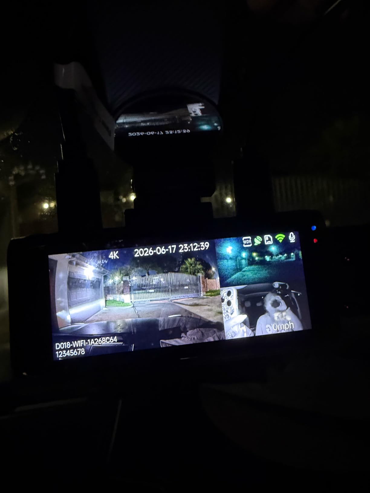 4K+4K+1080P 3 Channel Dash Cam, Free 128GB Card, AProX HD Night Vision | Dash Cam Front and Rear with Cabin, 5.8GHz WiFi6 - up to 20MB/s, App, GPS, G-Sensor, 24H Parking Mode, Support 512GB Max customer photo 1