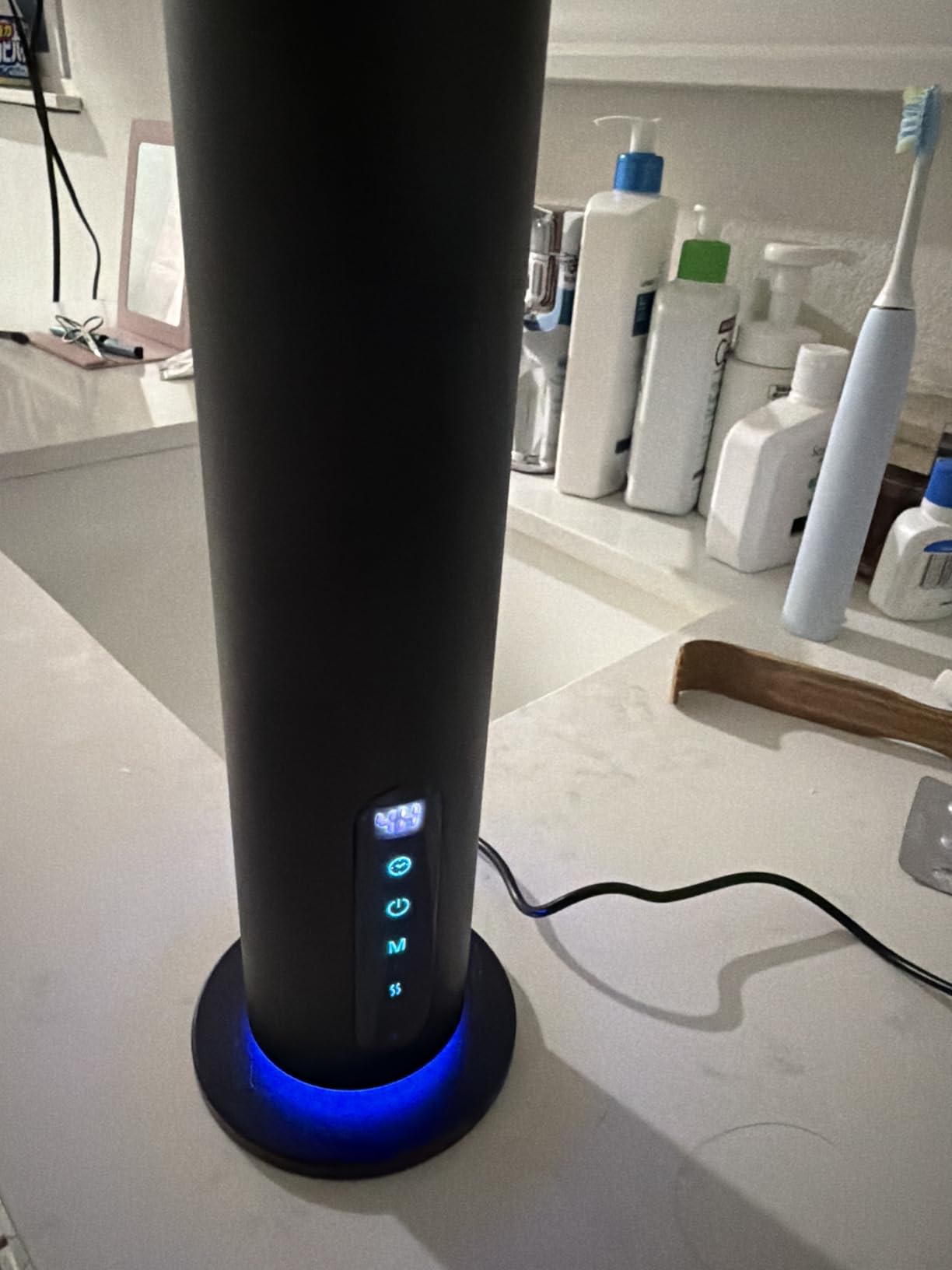 Waterless Essential Oil Diffuser, 1000 Sq.Ft Coverage, Smart App & Remote Control Scent Machine, 3 Color Ambient Lights, Adjustable Mist, Quiet Aromatherapy Diffuser for Home Large Room Hotel, Black customer photo 1