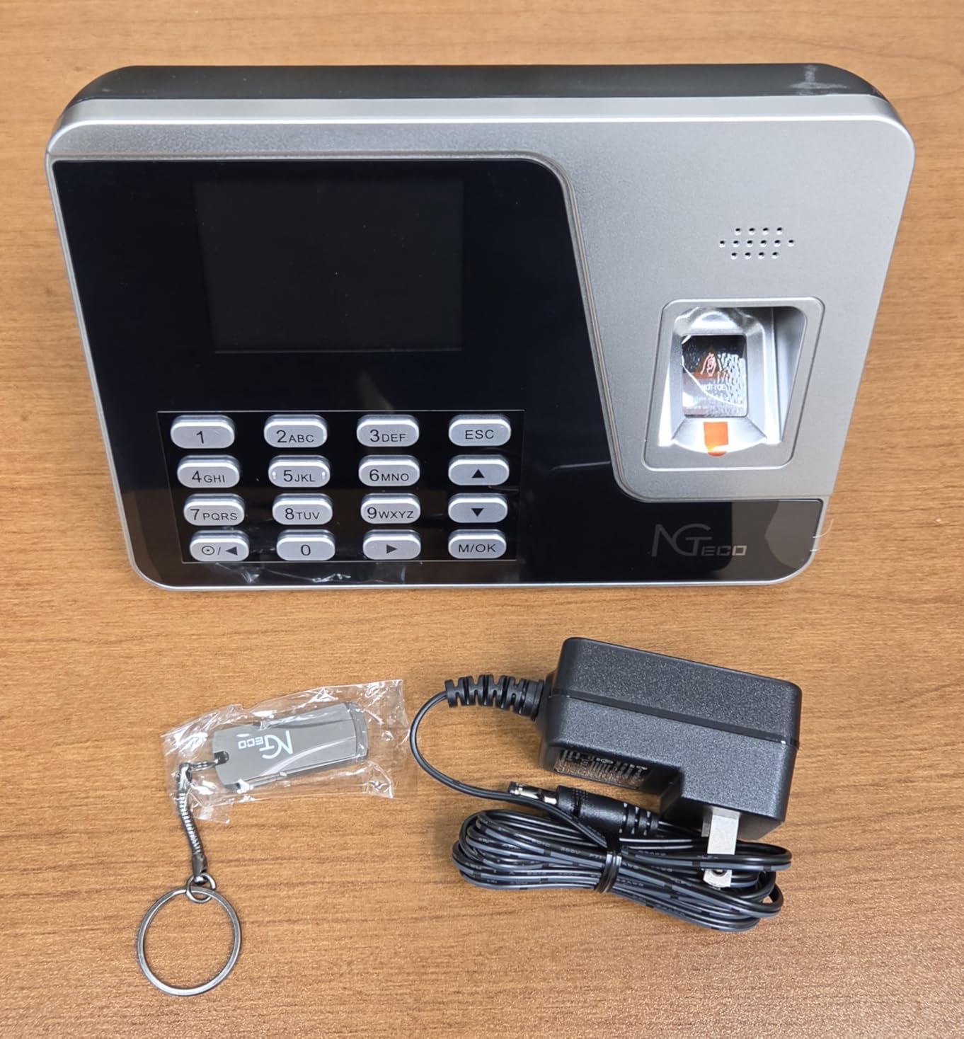 NGTeco Standalone Time Clock, Biometric Punch Machine for Small Business | Employee Time Clock with Fingerprint & PIN Check-in, USB Data Export, No WiFi or Software Required, No Monthly Fees customer photo 1