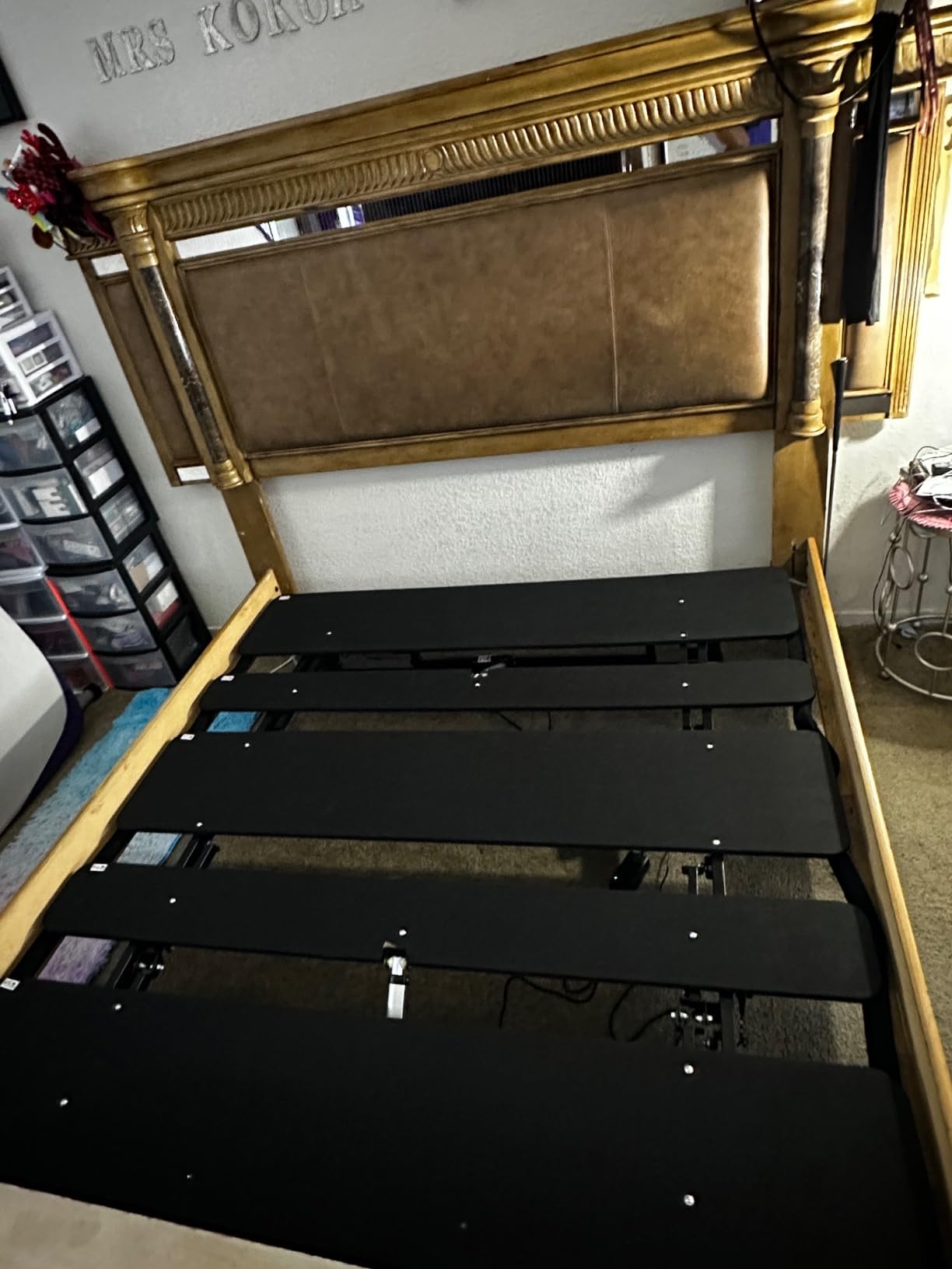 Mixcous King Adjustable Bed Frame with Zero Gravity Heavy Duty 750 lbs | Electric Base with Wireless Remote for Back Pain Relief, Anti-Snore & Head/Foot Incline, Quiet Motor, Easy Assembly customer photo 2