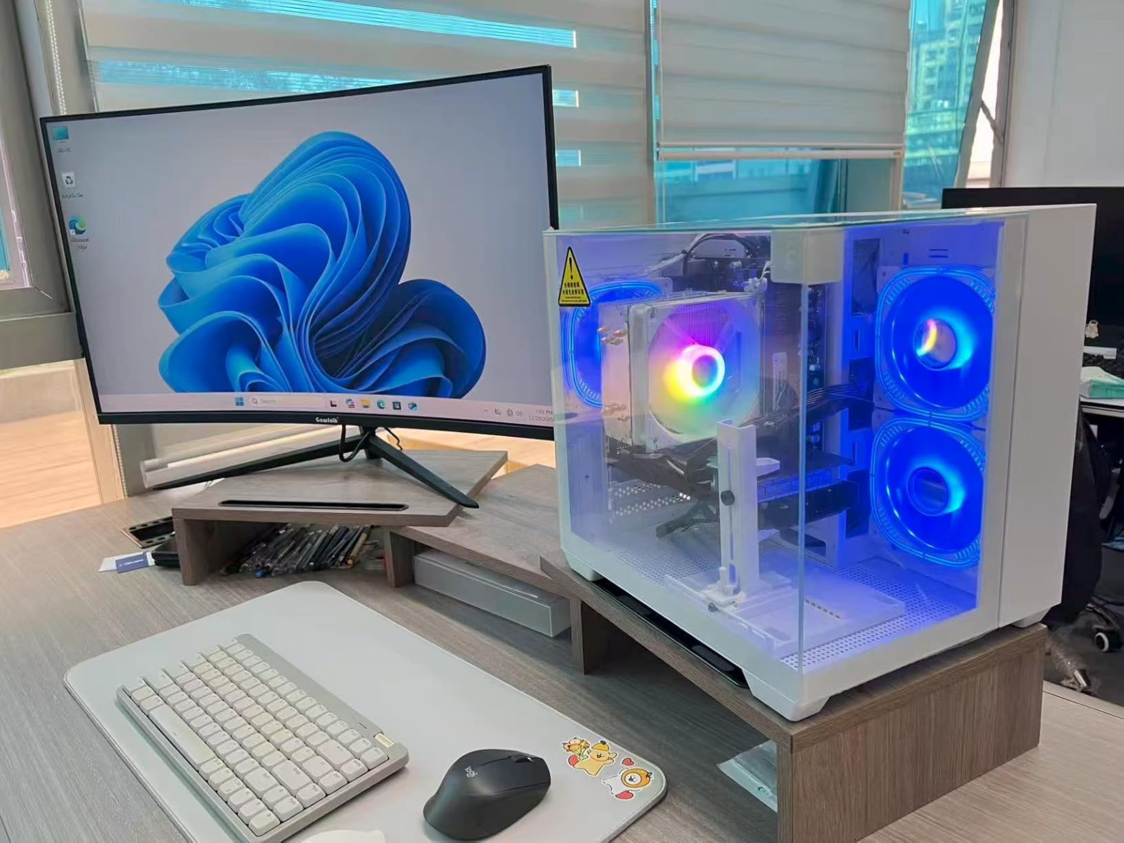 Gaming PC Desktop Computer - Ryzen 5 4500, Radeon RX 6500XT 4GB | 16GB DDR4 RAM, 512GB NVME SSD, Prebuilt Tower for 1080P Gaming, Streaming, School & Home Office (White) customer photo 1