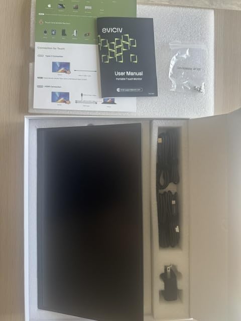 EVICIV Portable Monitor 4K Touchscreen 15.6