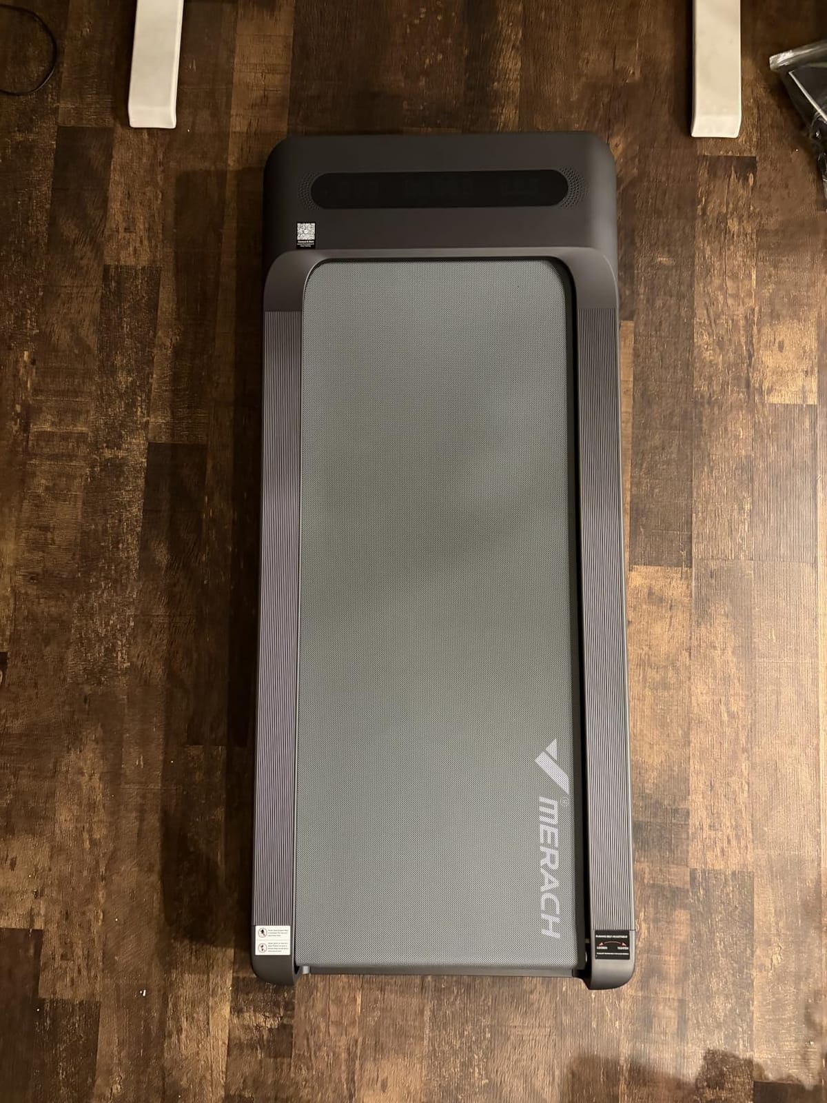 MERACH UltraWalk W60 Walking Pad Treadmill with 12% Auto Incline, Under Desk Walking Pad 400lb Capacity, Max 3.5HP Heavy Duty Walking Pad with Incline for Tall People with BT Speaker, RGB Light & APP customer photo 2