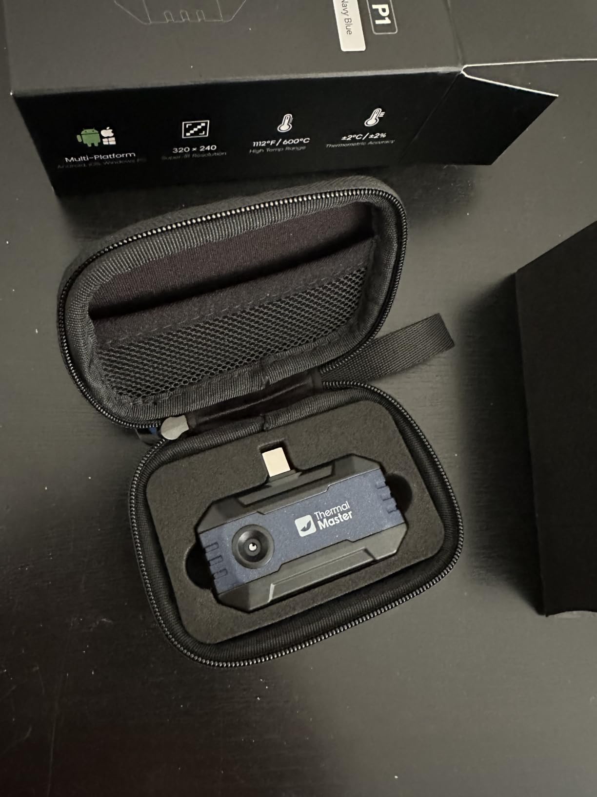 Thermal Master P1 Thermal Camera for USB-C iPhone Android, 320x240 X3 160x120 IR Resolution, +/-3.6F Accuracy, Spot Tracker, 15x Zoom, 25Hz customer photo 2