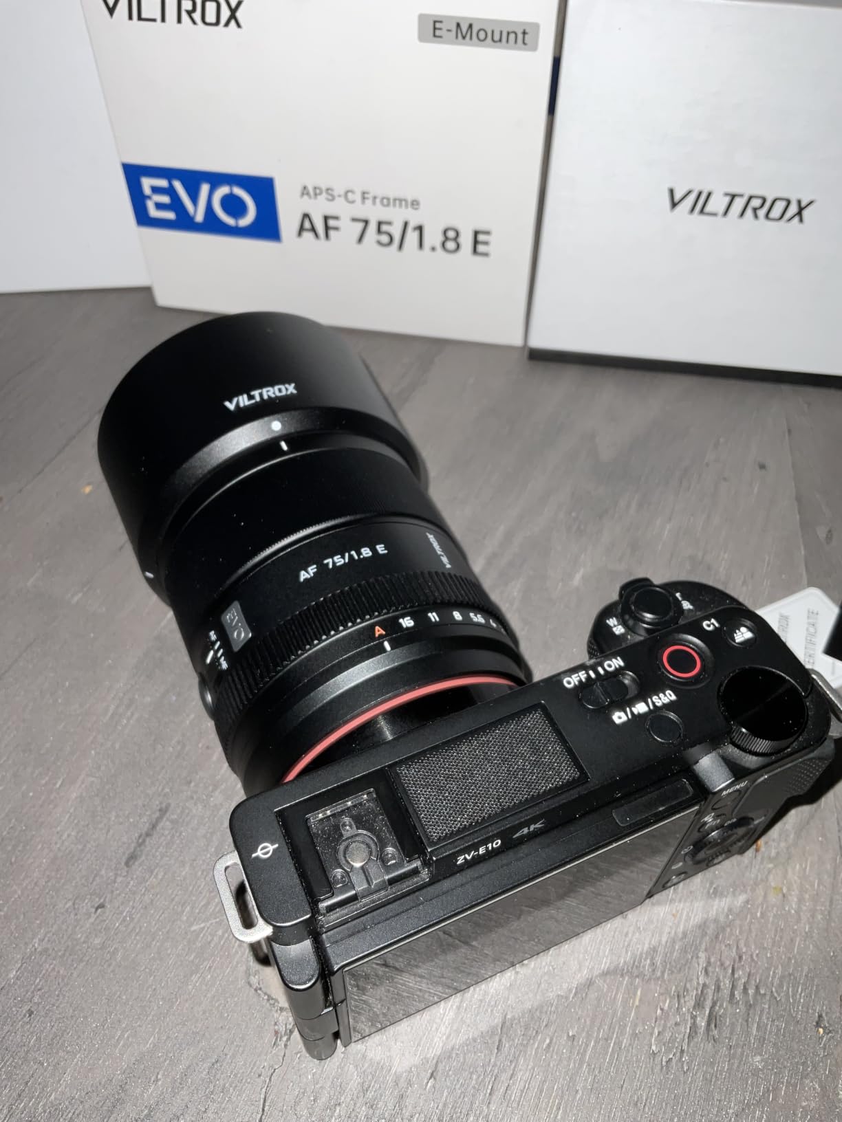 VILTROX AF 75mm F1.8 EVO APS-C Prime Lens for Sony E-Mount | Portrait Telephoto, Large Aperture, 12.5oz Lightweight, STM Autofocus, HD Nano Multi‑Coating, 21.4° Angle, 58mm filter thread customer photo 1