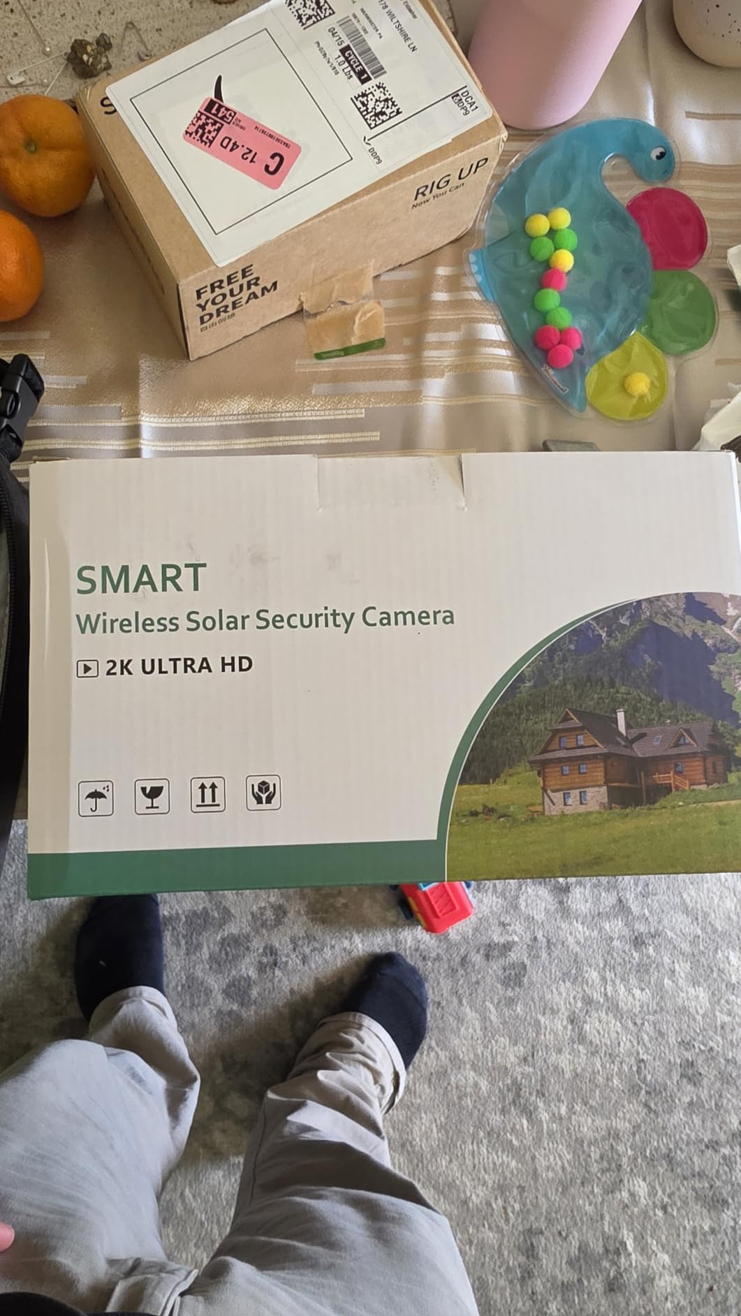 4MP 4G LTE Solar Security Camera Wireless Outdoor, No WiFi & No Power Needed, 360° Pan Tilt View, Color Night Vision, AI Motion Detection, 2-Way Talk, Built-in SIM & 32GB SD Card for Farm customer photo 1