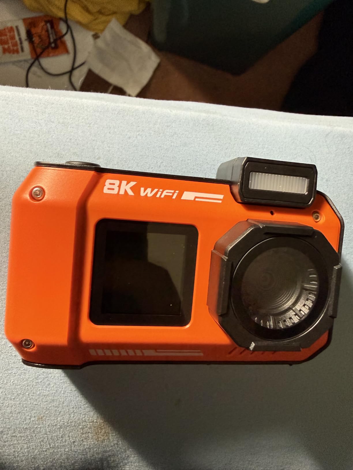 8K Underwater Camera Rugged WiFi 33FT Waterproof 70MP 32GB Card Dual-Screen customer photo 1