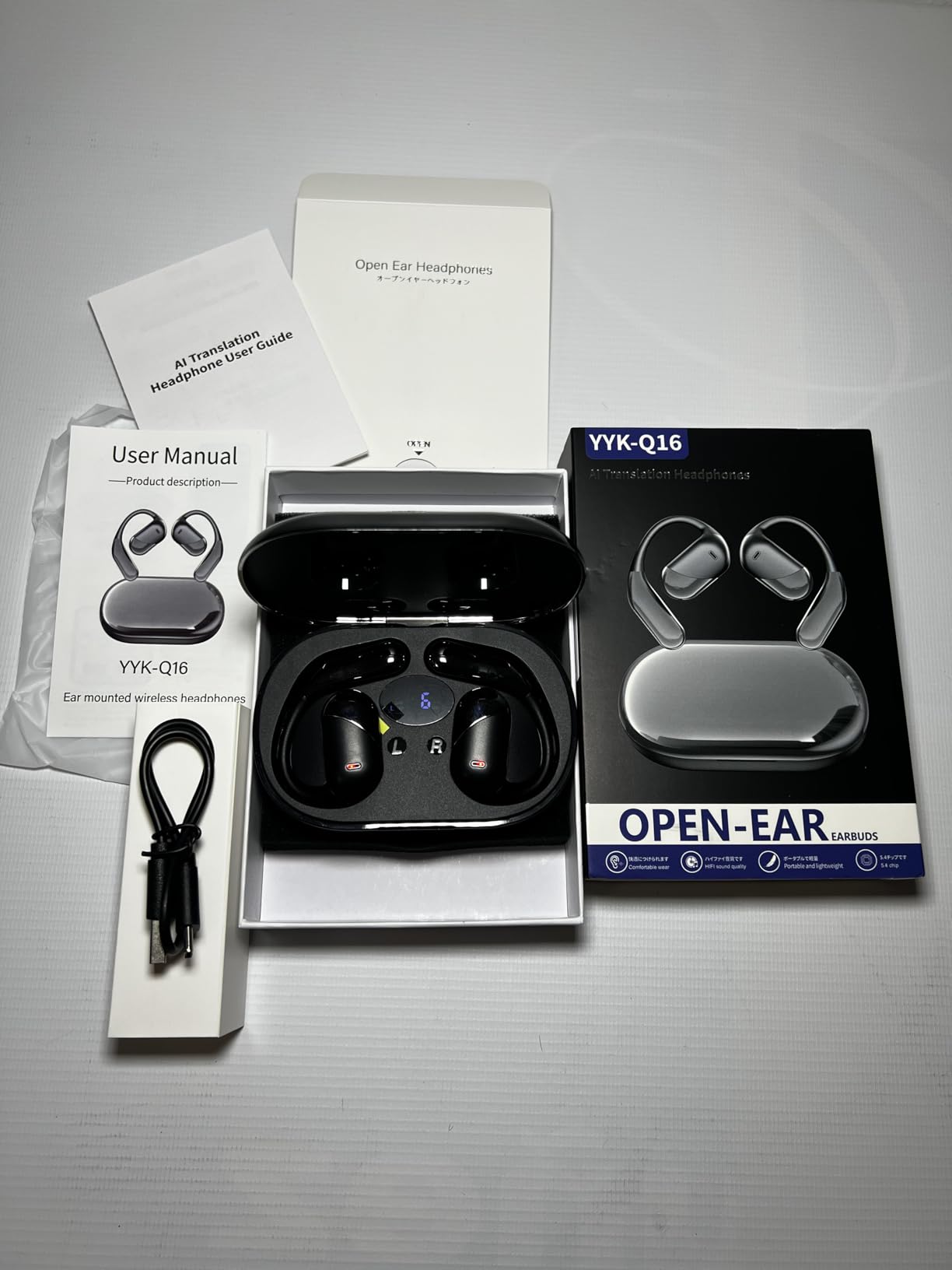 AI Translation Earbuds Real Time - 198 Languages Translator 60H Playtime | Audifonos Traductores Ingles Espanol, Bluetooth 6.1 Translating Headphones with Charging Case for Travel Meeting Learning customer photo 1