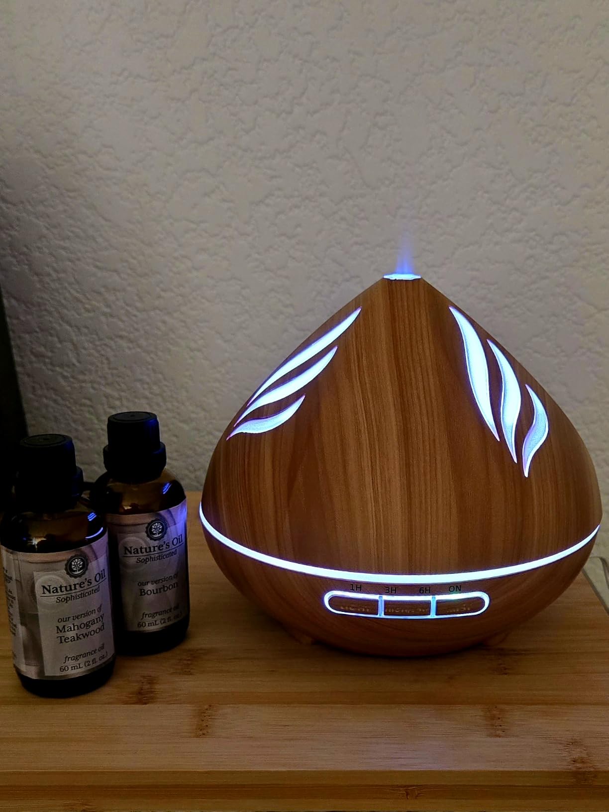 500ML Essential Oil Scent Diffuser: Remote Control & 14 Colors LED for Home | Aroma Diffuser with Ultra-Quiet Cool Mist - Aromatherapy Diffuser Offers Auto Shut-Off & Timer for Bedroom or Office customer photo 2