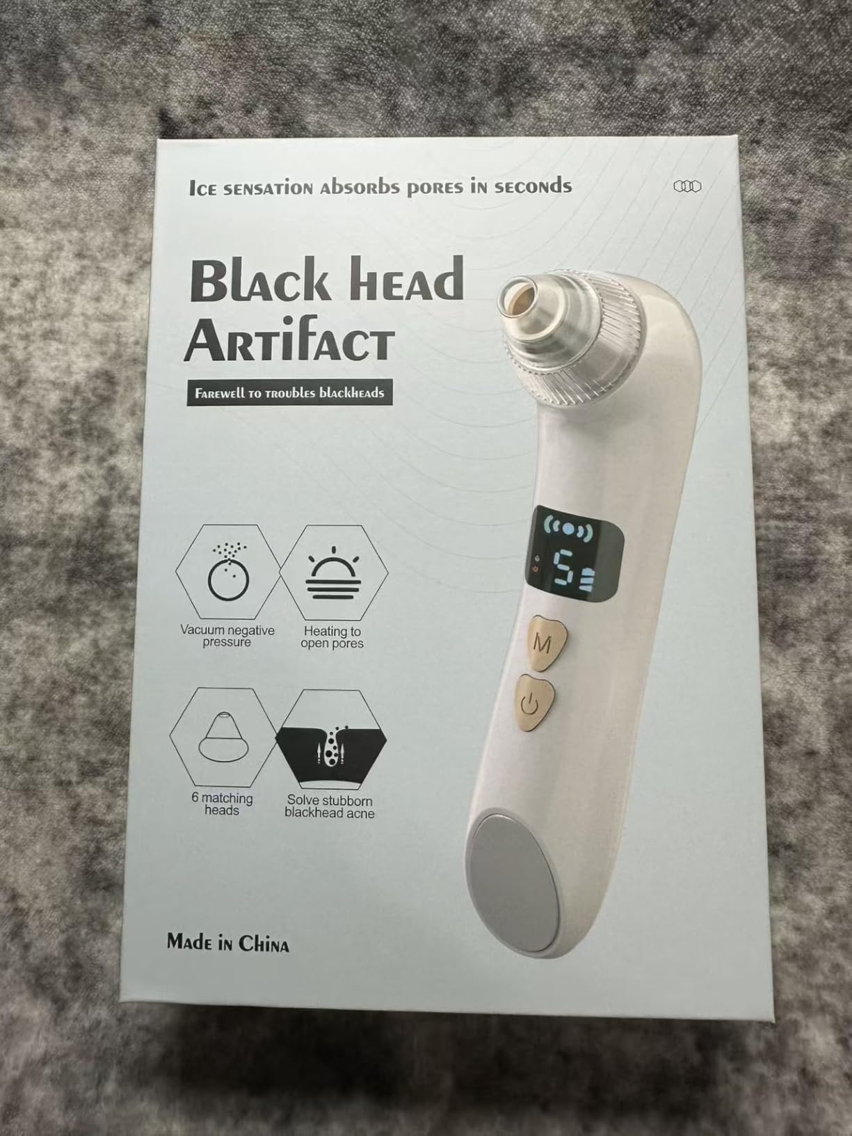 Upgraded Visible Blackhead Remover Pore Vacuum, 5 Suction Levels, 6 Probes | Heating Facial Deep Cleansing, 6MP HD Camera, 25X Magnification Facial Pore Acne, Comedone Whitehead Extractor Tools Women Men customer photo 2