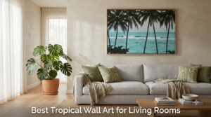 Best Tropical Wall Art for Living Rooms