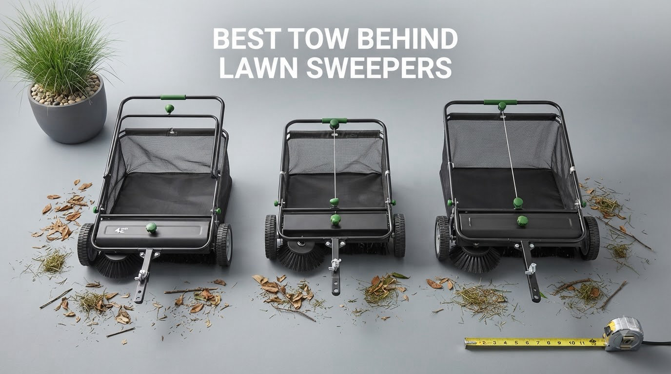 best tow behind lawn sweepers