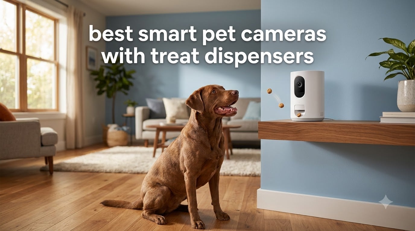 best smart pet cameras with treat dispensers