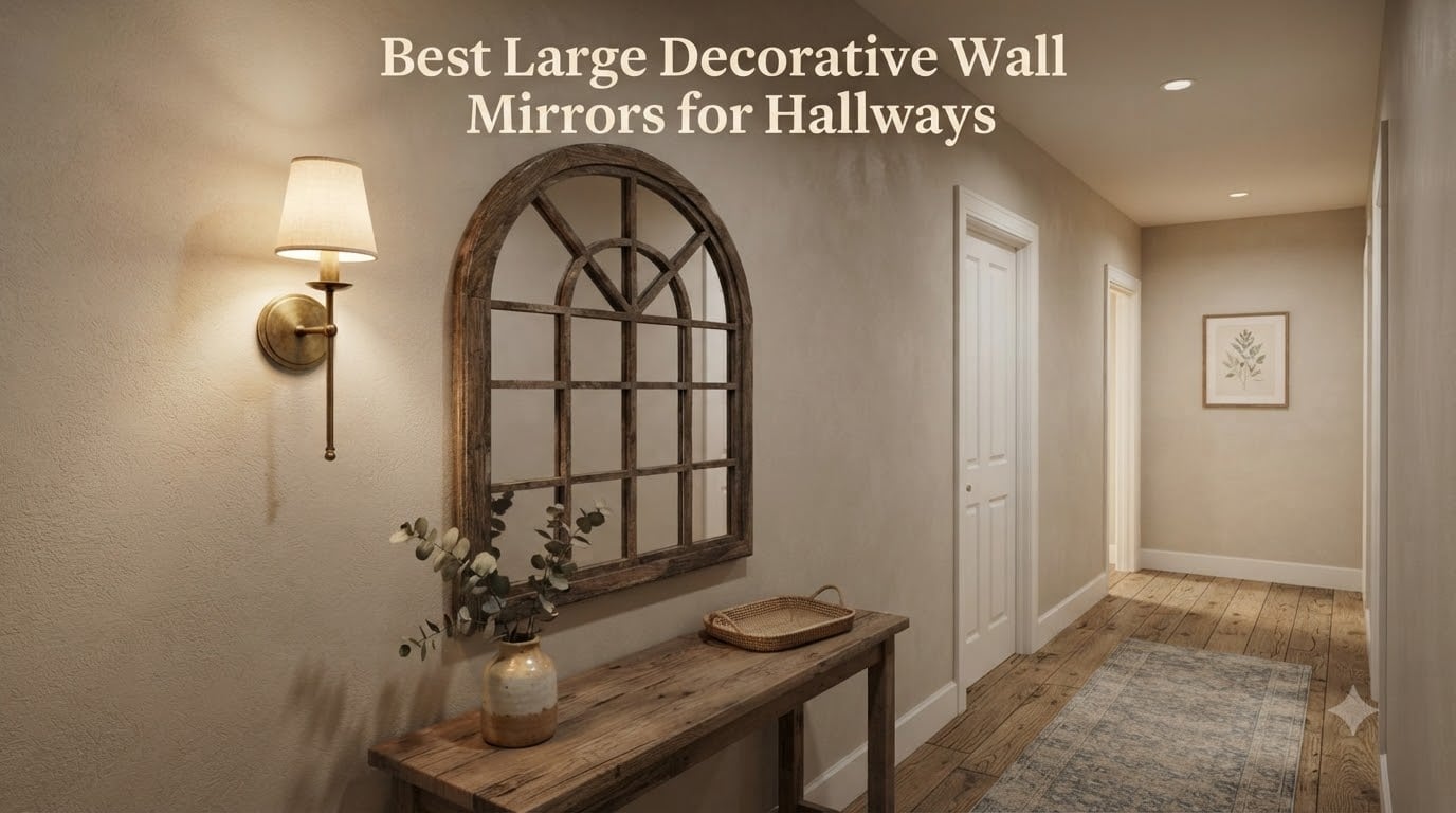 Best Large Decorative Wall Mirrors for Hallways