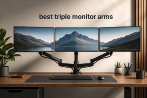 best triple monitor arms