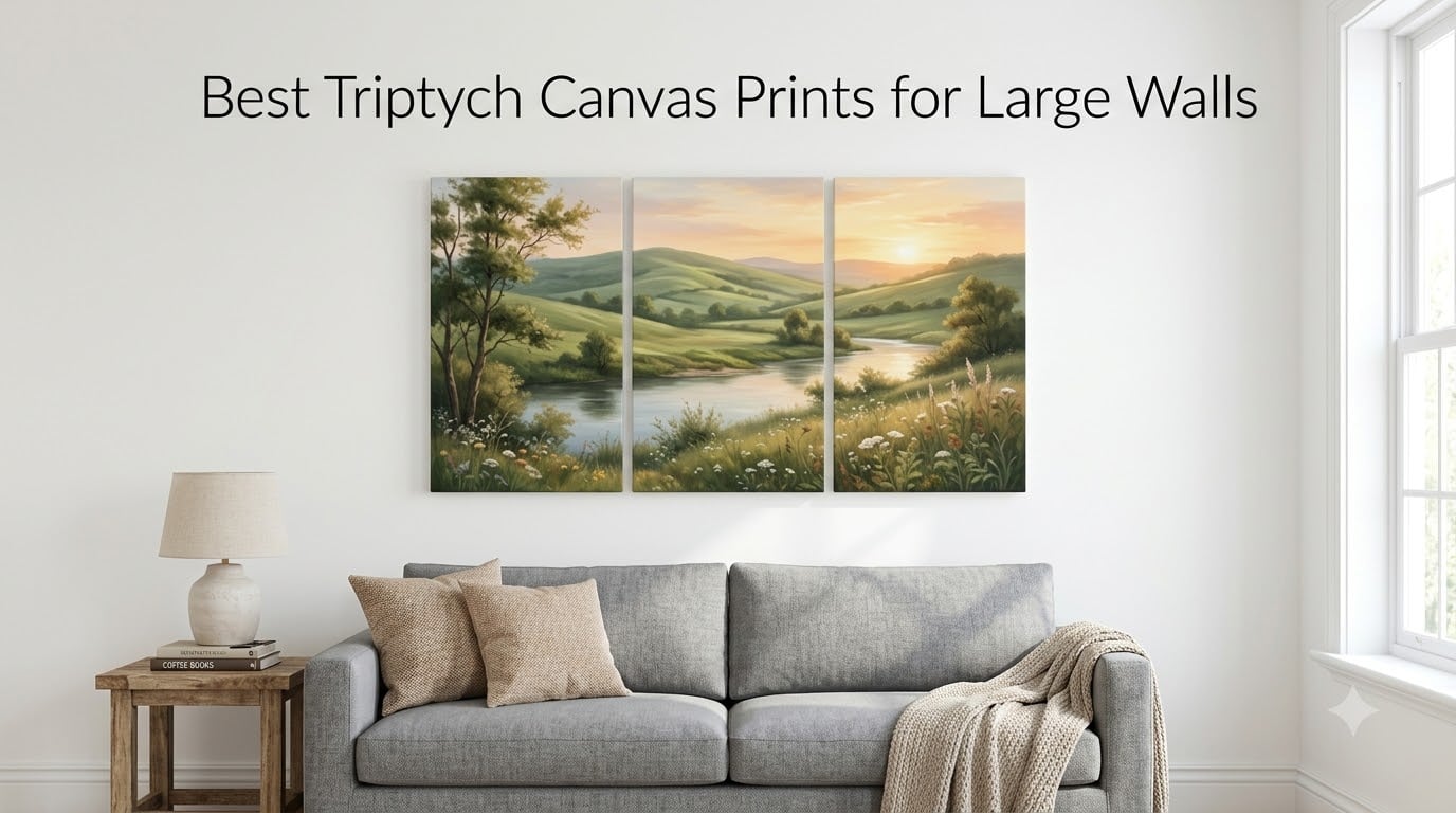 Best Triptych Canvas Prints for Large Walls
